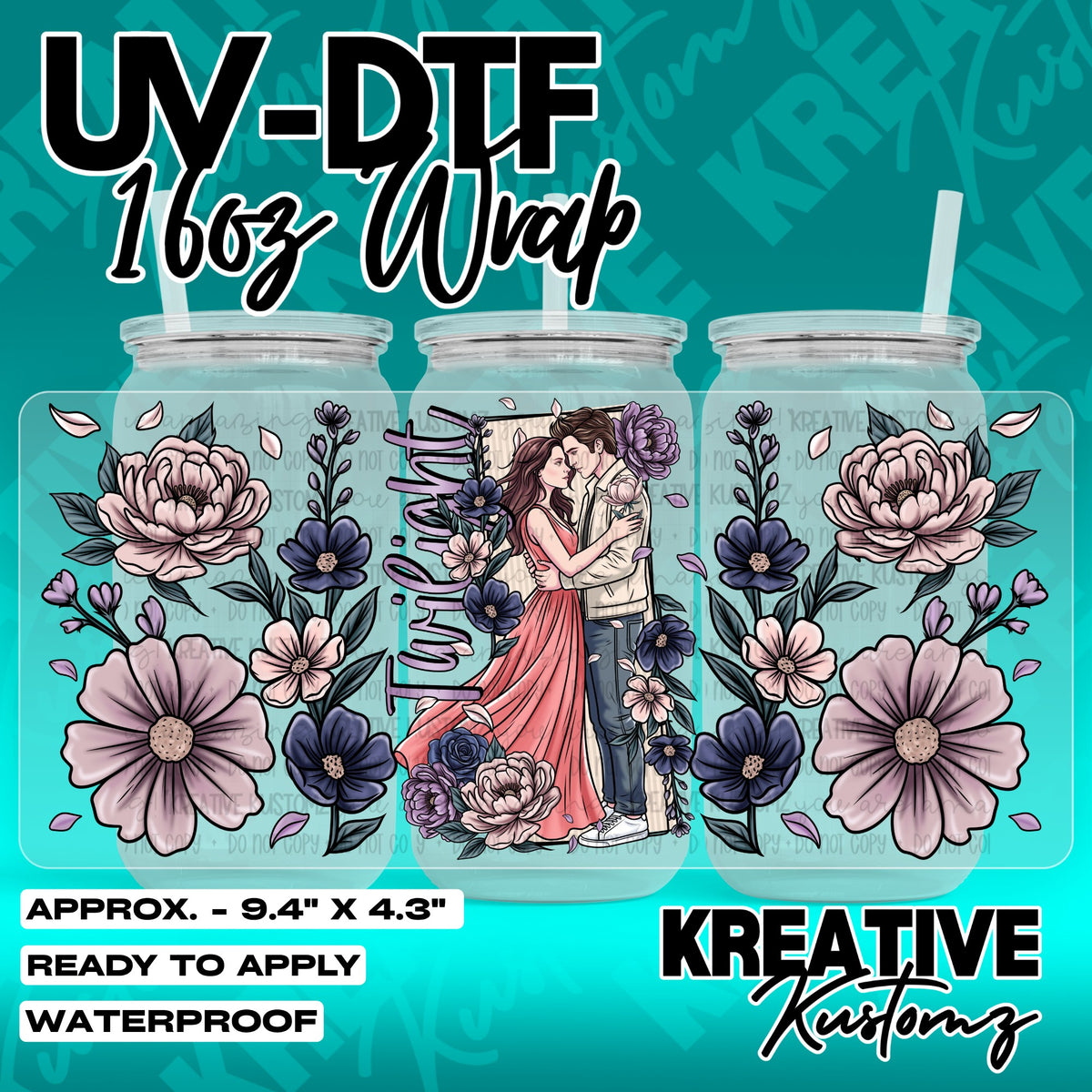 7236 | UV DTF Cup Wrap for 16oz Libbey Glass
