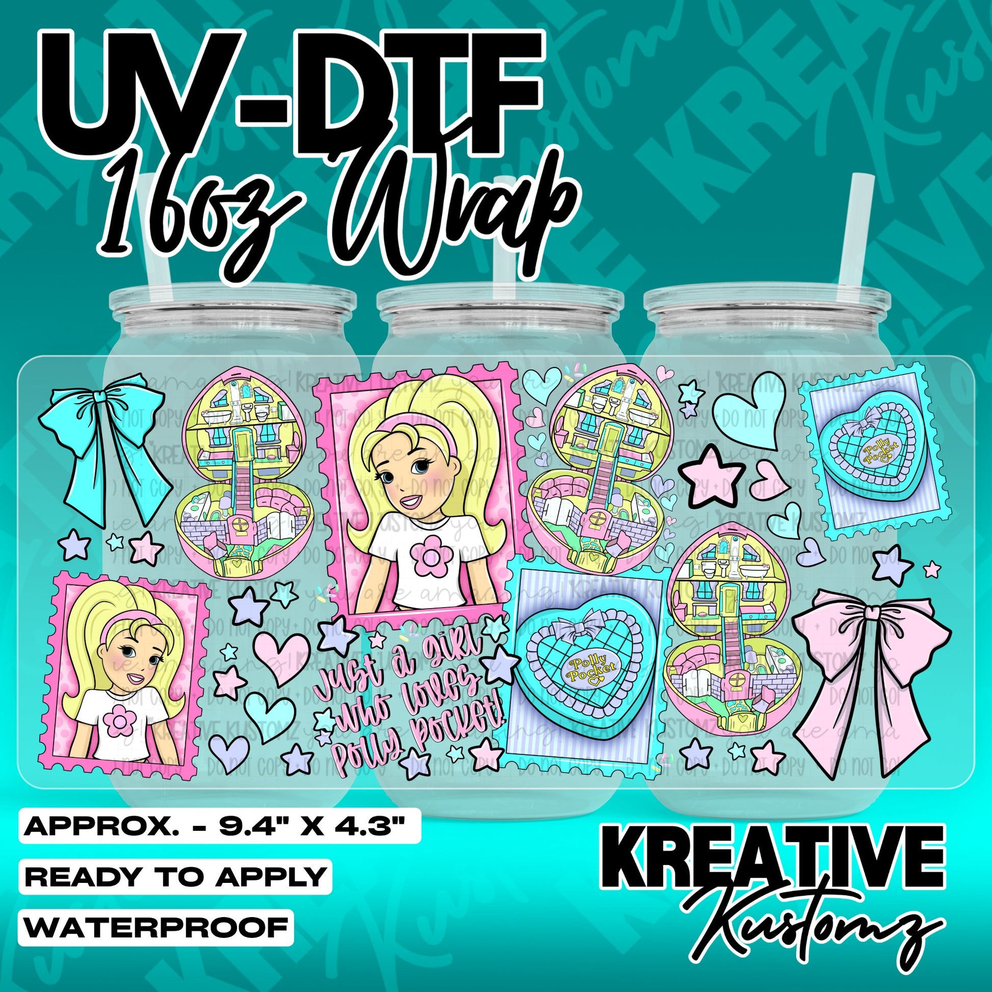 7239 | UV DTF Cup Wrap for 16oz Libbey Glass