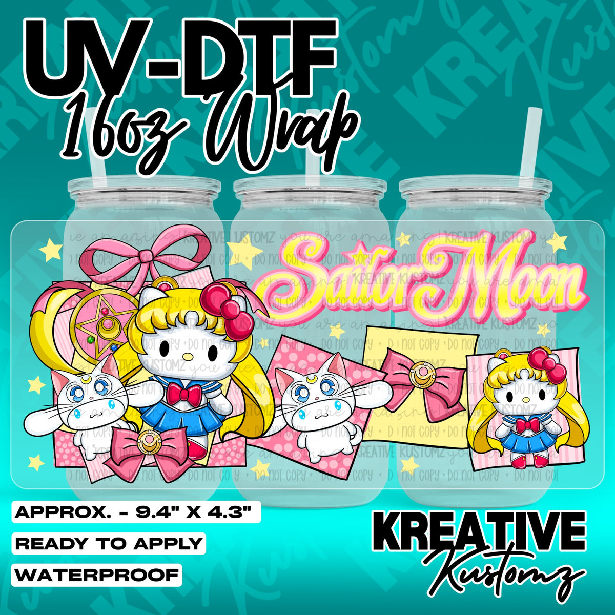7241 | UV DTF Cup Wrap for 16oz Libbey Glass