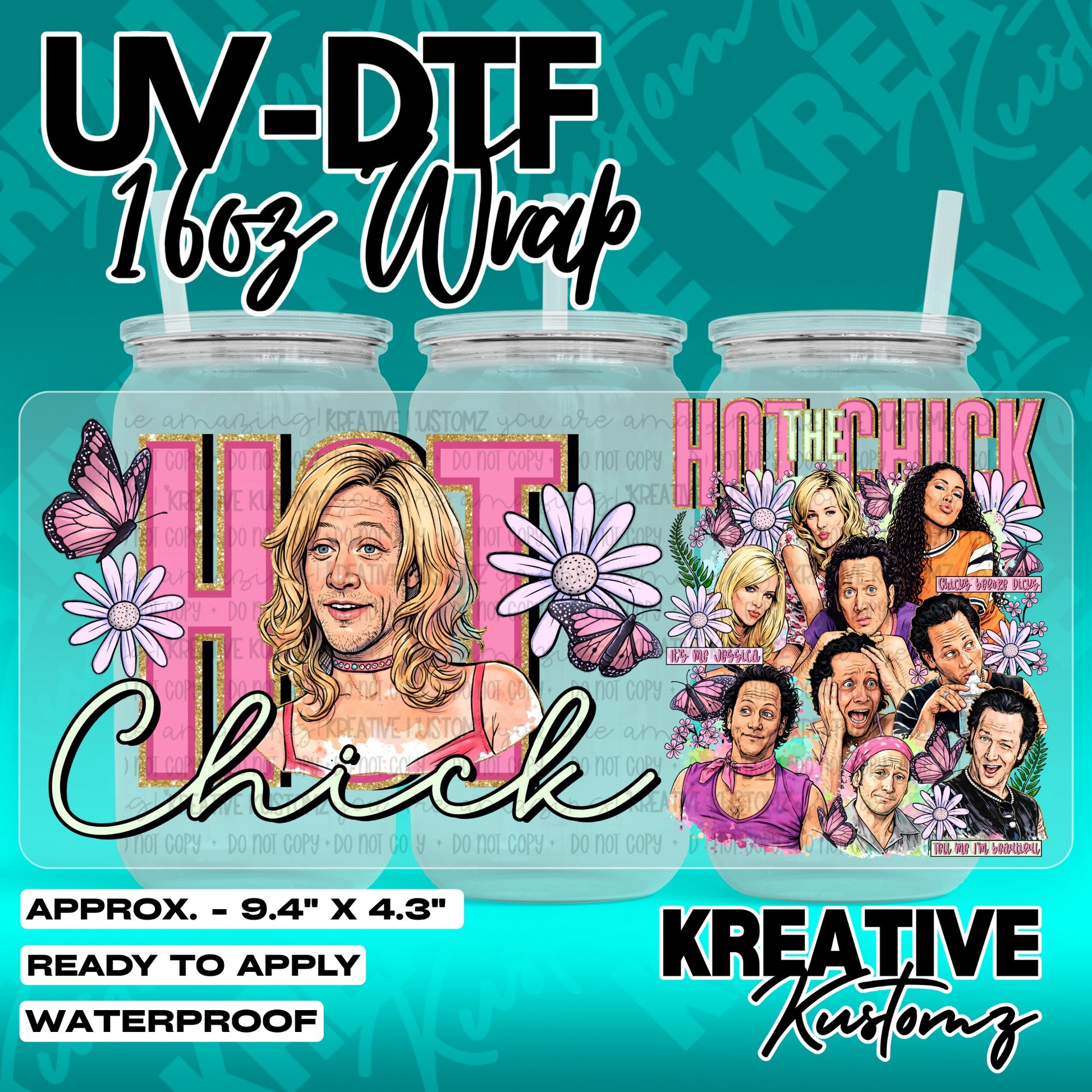 7246 | UV DTF Cup Wrap for 16oz Libbey Glass