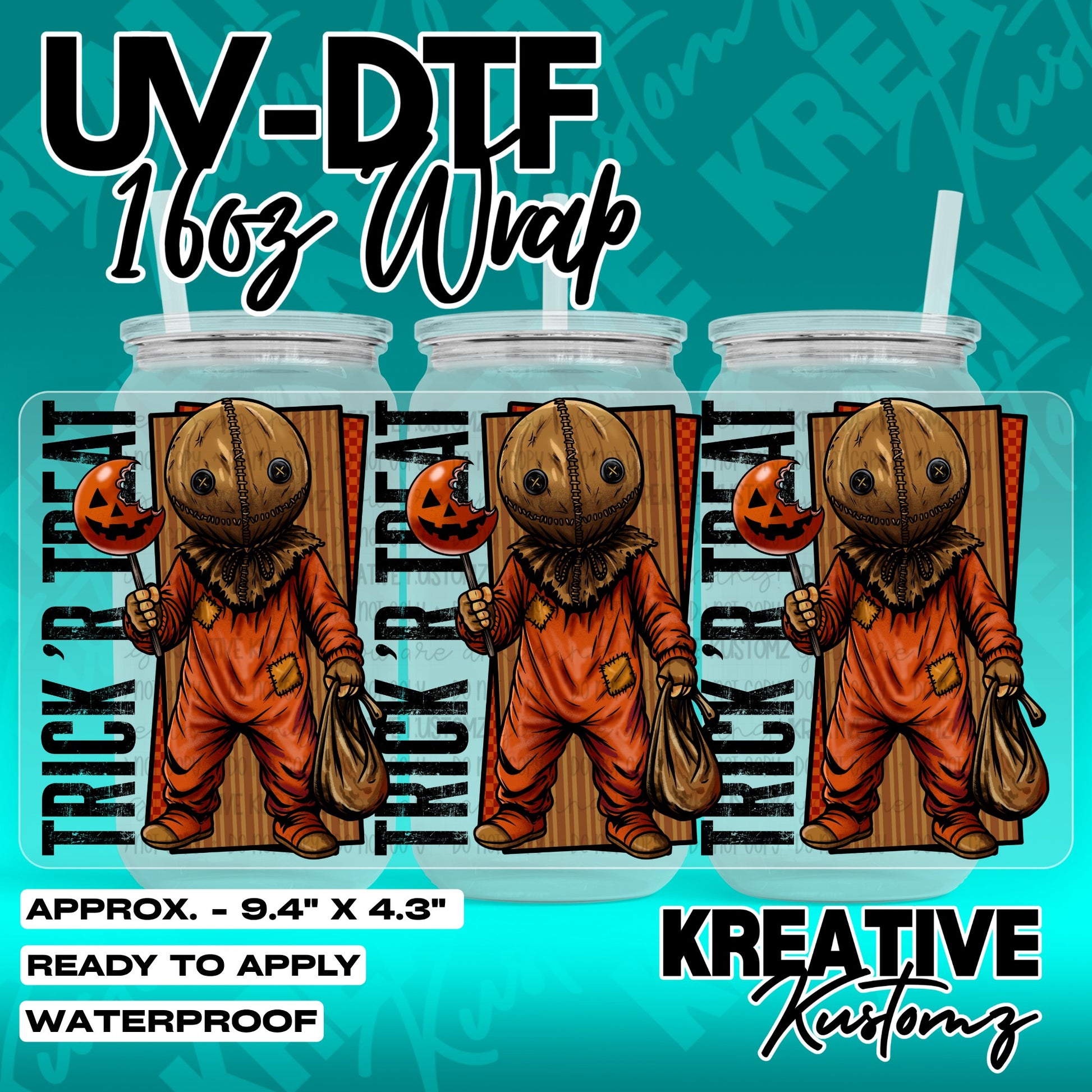 7255 | UV DTF Cup Wrap for 16oz Libbey Glass