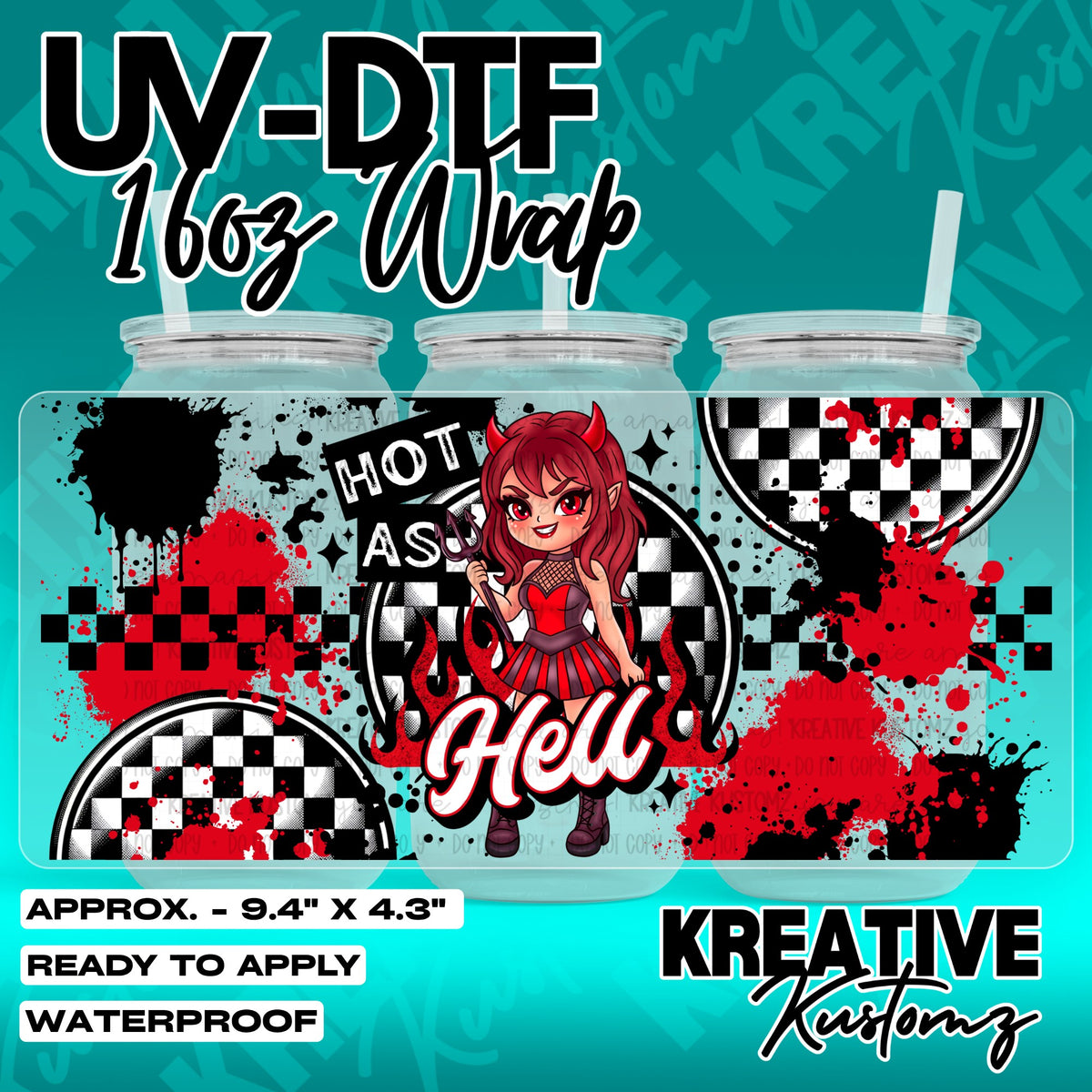 7277 | UV DTF Cup Wrap for 16oz Libbey Glass