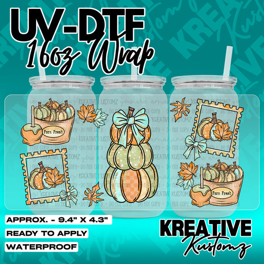 7278 | UV DTF Cup Wrap for 16oz Libbey Glass