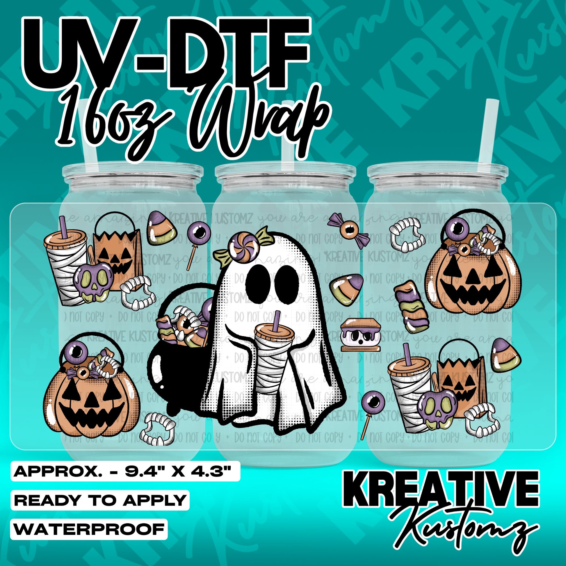 7279 | UV DTF Cup Wrap for 16oz Libbey Glass