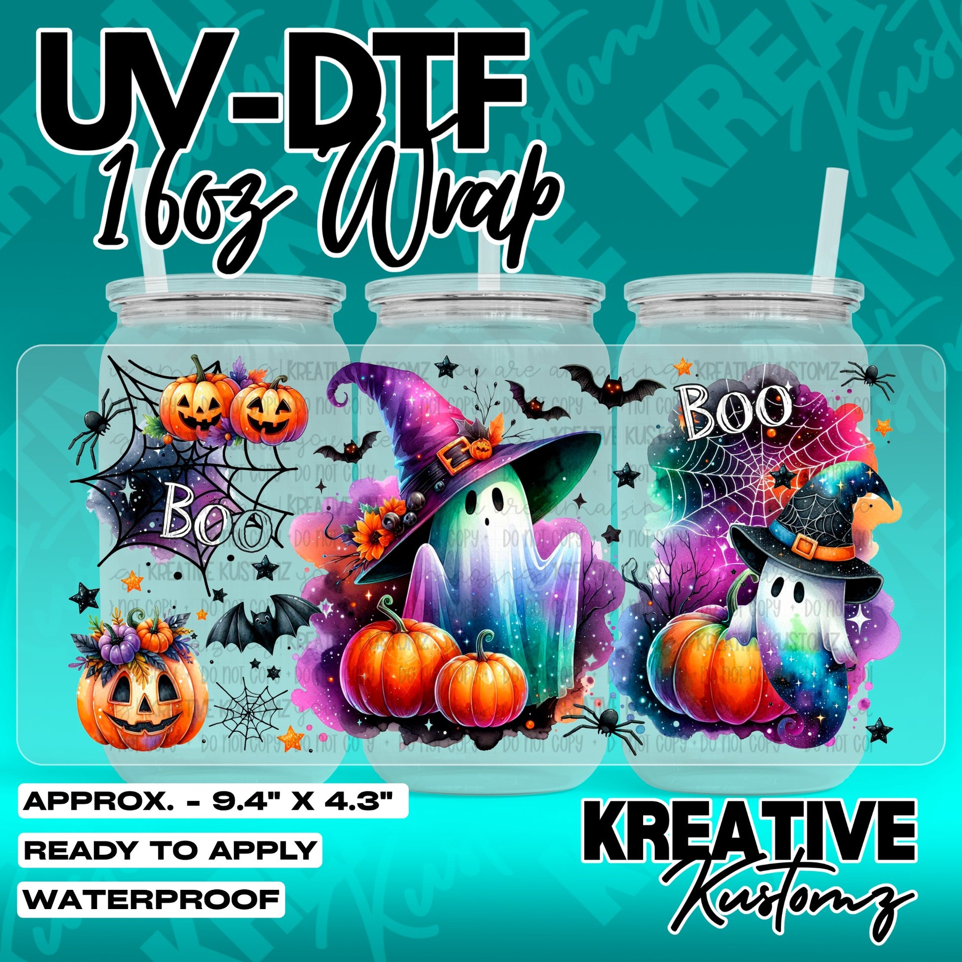 7302 | UV DTF Cup Wrap for 16oz Libbey Glass