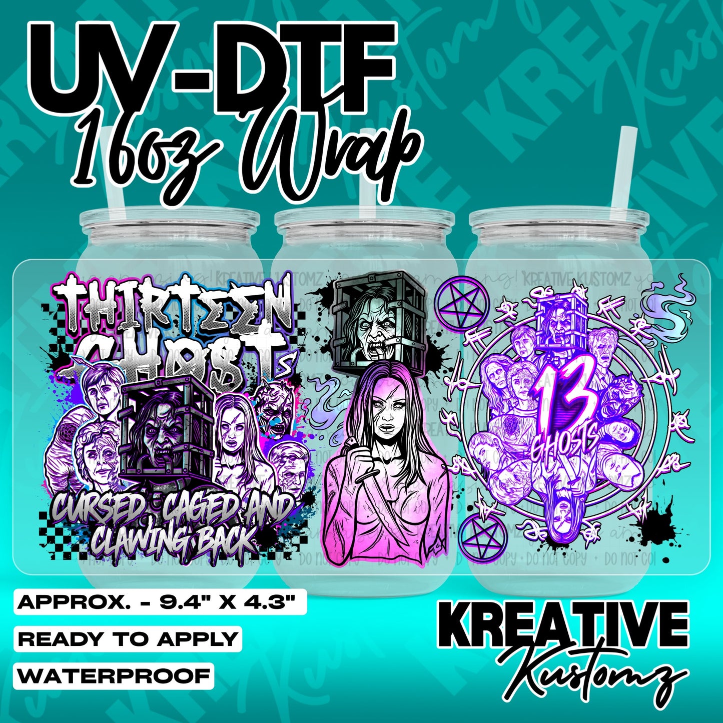 7336 | UV DTF Cup Wrap for 16oz Libbey Glass