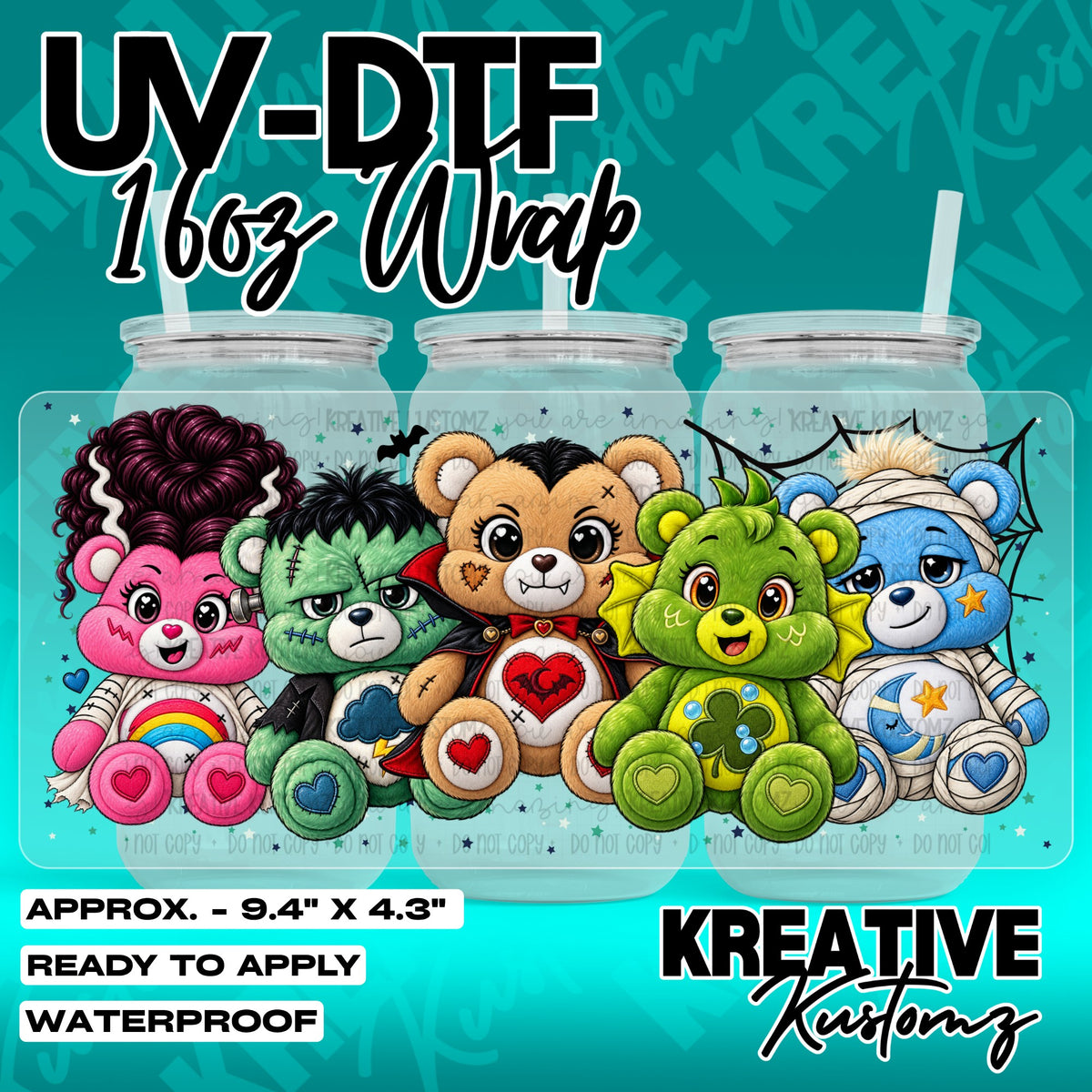 7337 | UV DTF Cup Wrap for 16oz Libbey Glass