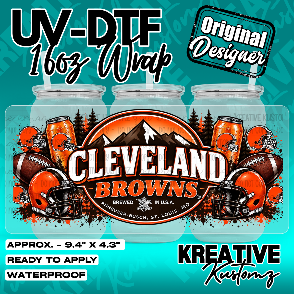 7354 | UV DTF Cup Wrap for 16oz Libbey Glass