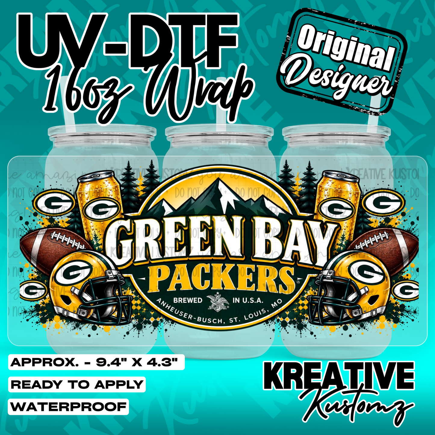 7359 | UV DTF Cup Wrap for 16oz Libbey Glass
