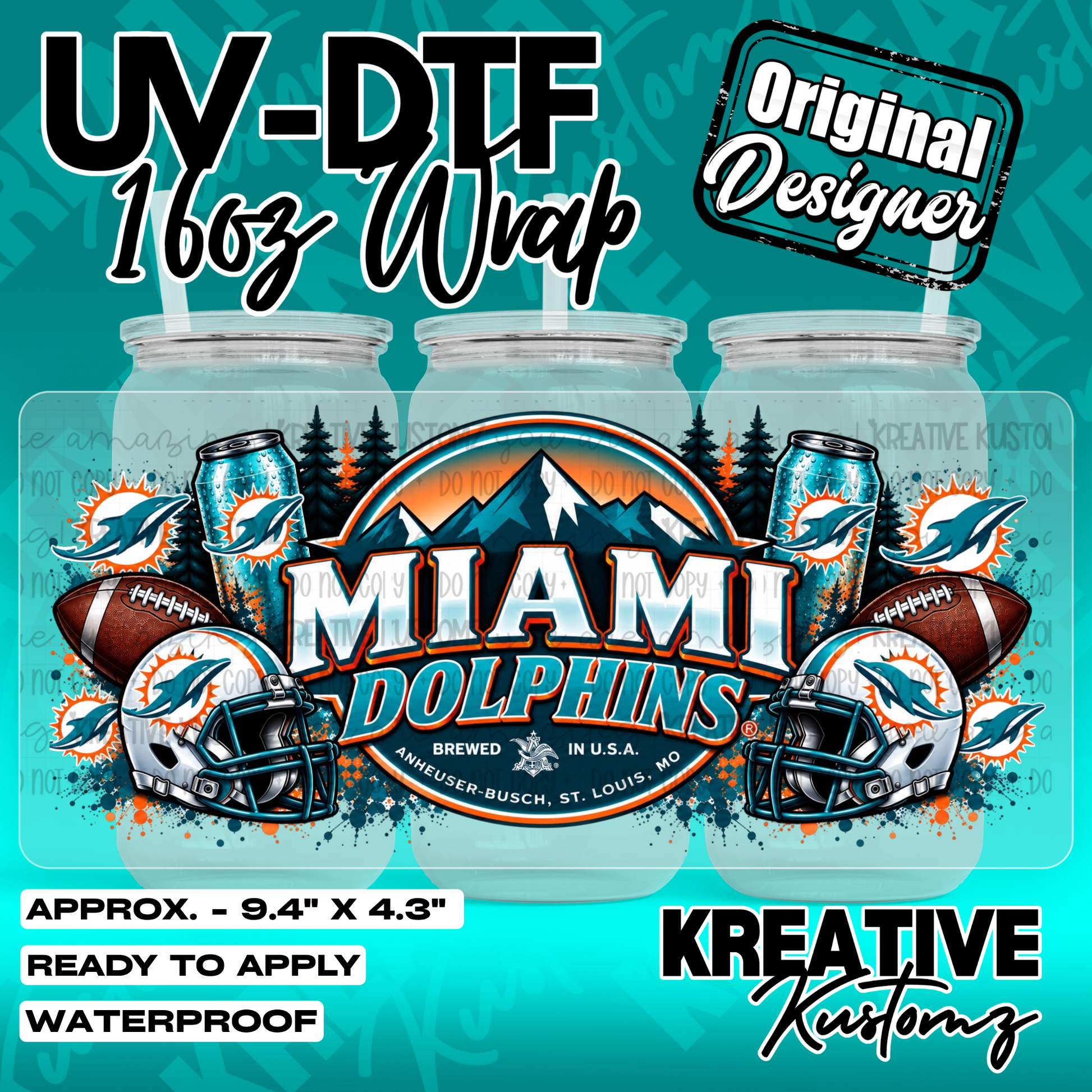 7361 | UV DTF Cup Wrap for 16oz Libbey Glass
