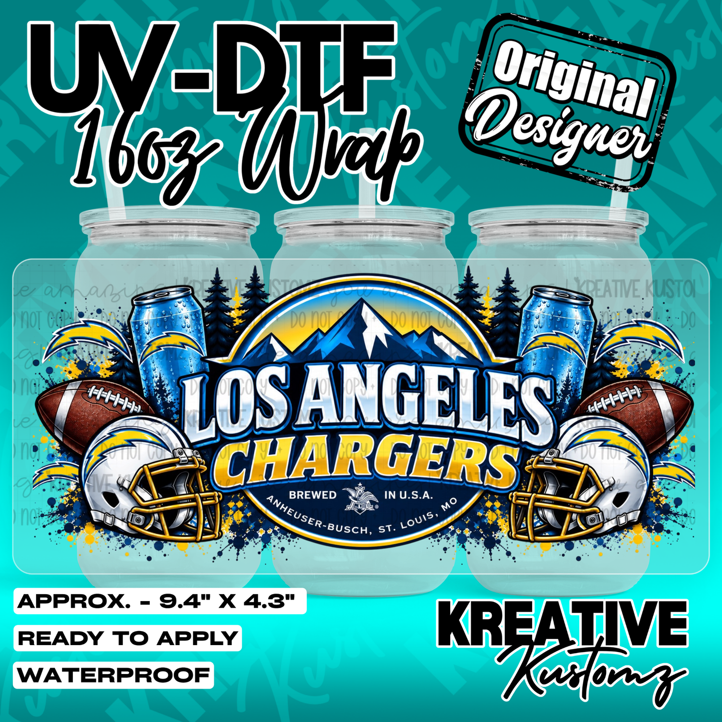 7367 | UV DTF Cup Wrap for 16oz Libbey Glass