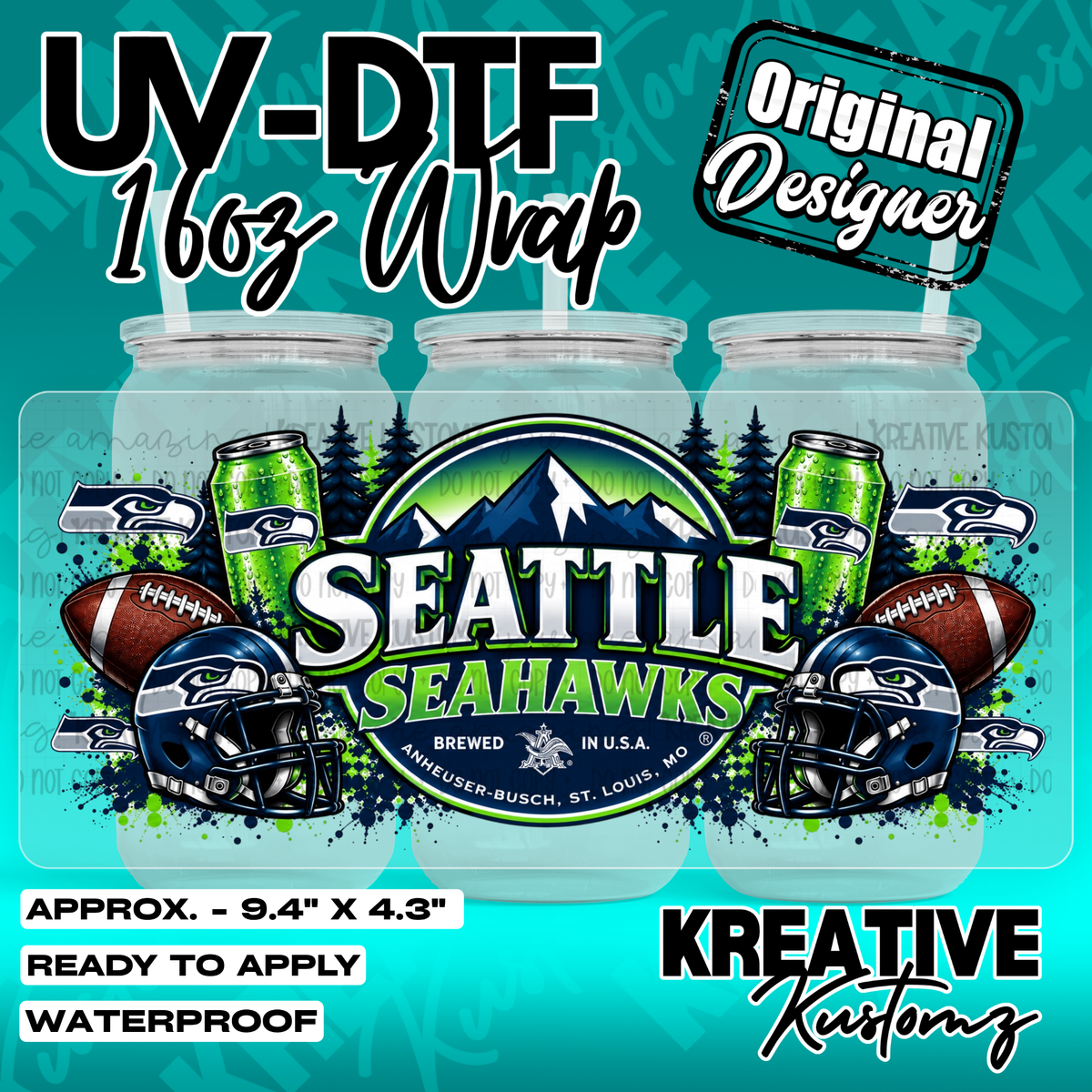7373 | UV DTF Cup Wrap for 16oz Libbey Glass