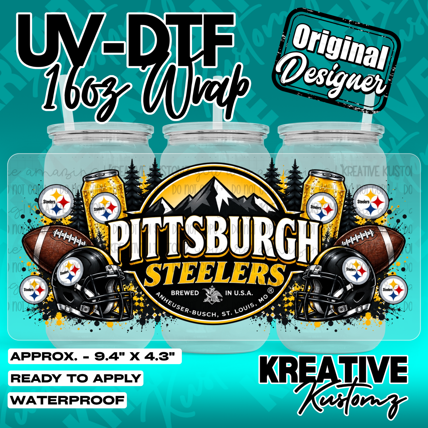 7377 | UV DTF Cup Wrap for 16oz Libbey Glass