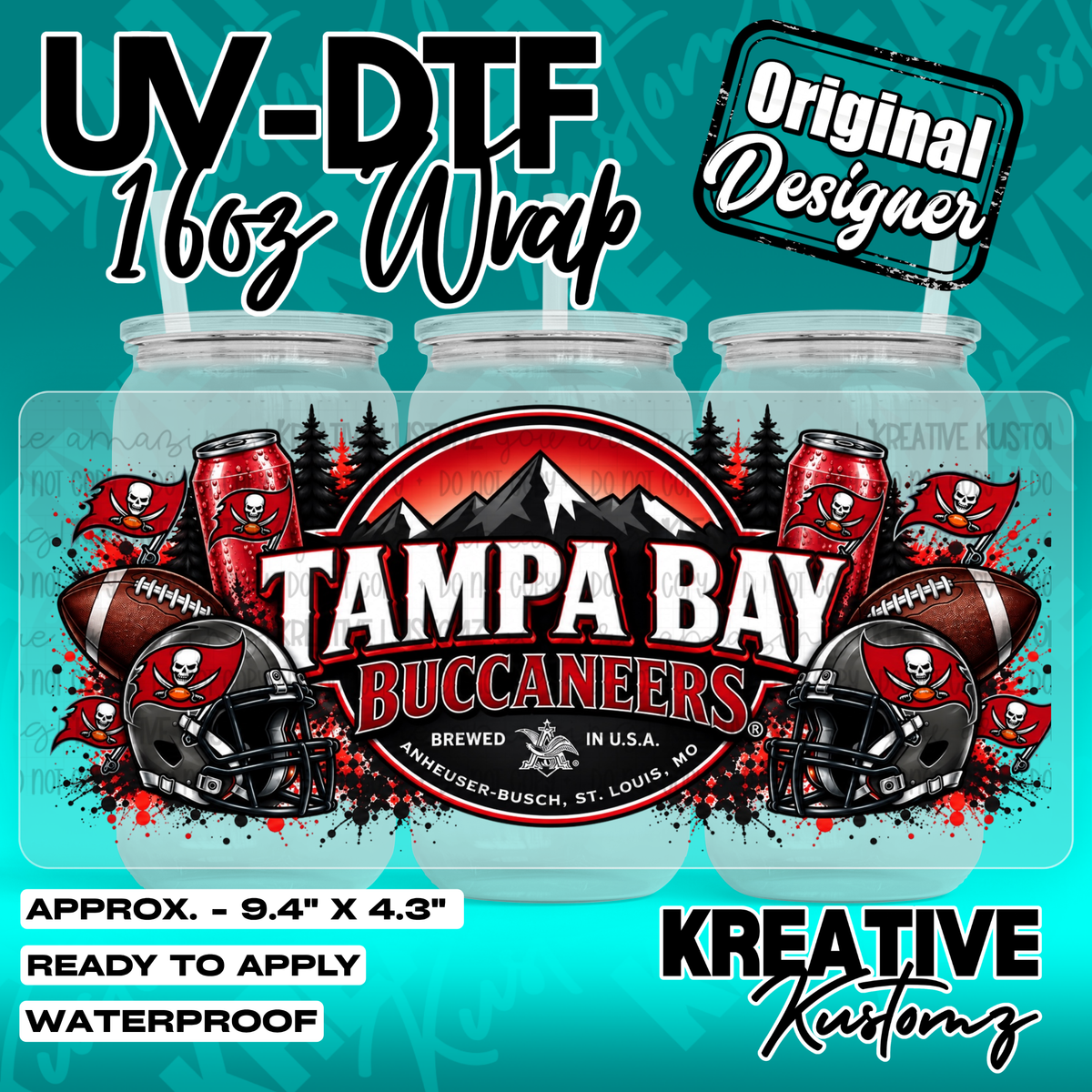 7379 | UV DTF Cup Wrap for 16oz Libbey Glass