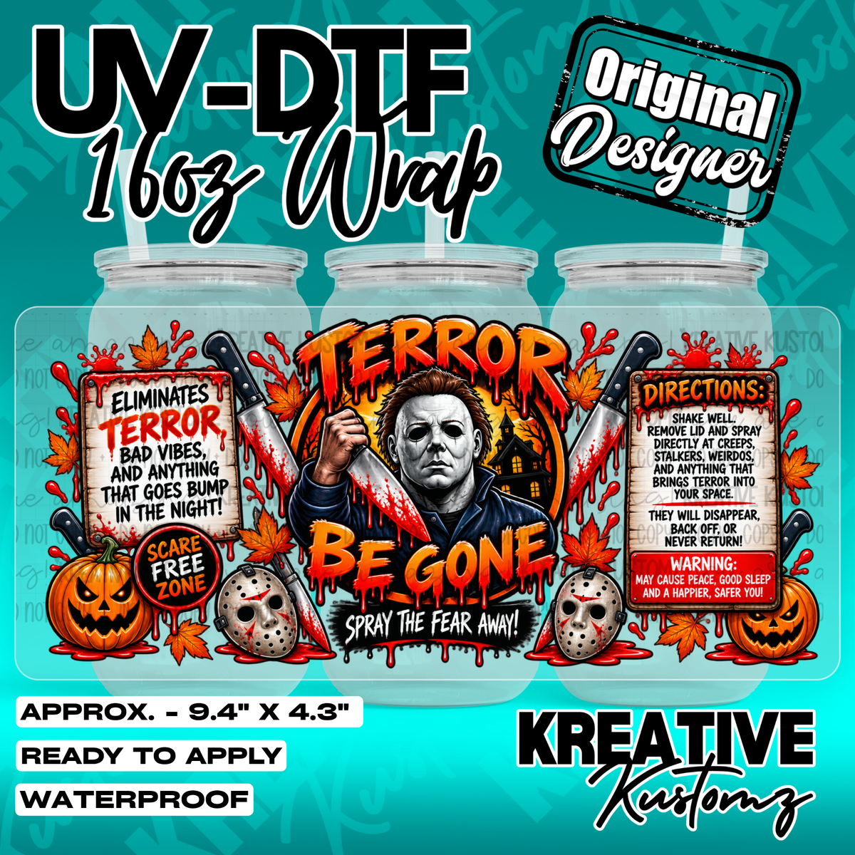 7401 | UV DTF Cup Wrap for 16oz Libbey Glass