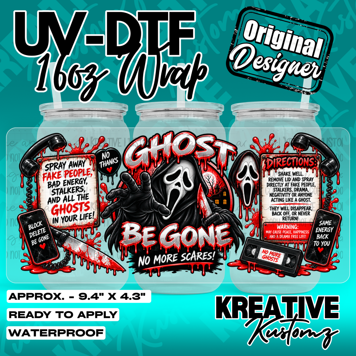 7404 | UV DTF Cup Wrap for 16oz Libbey Glass