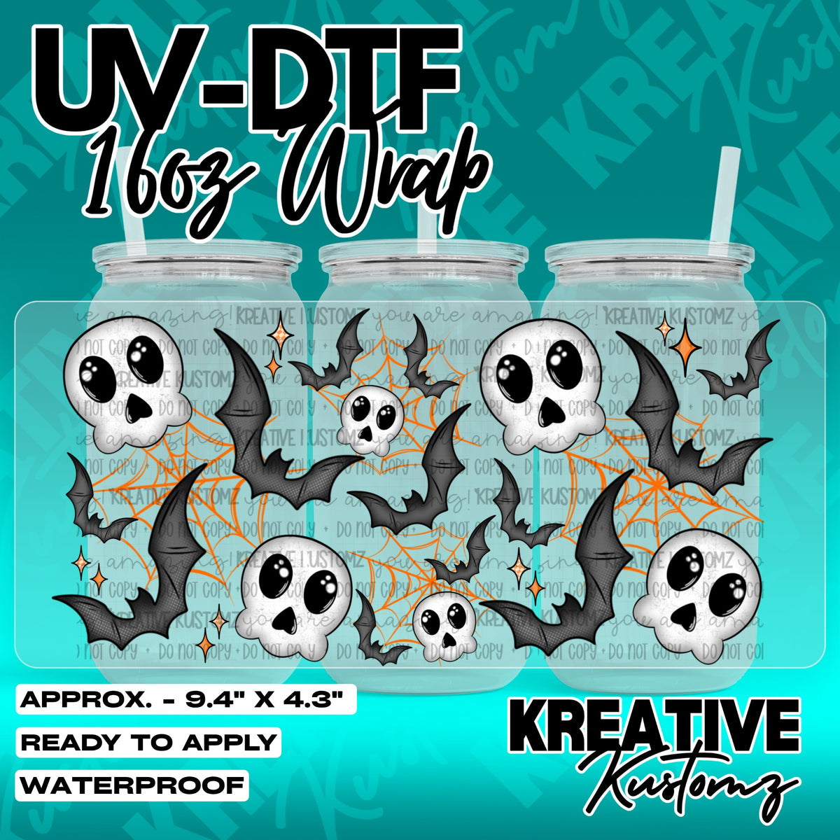 7432 | UV DTF Cup Wrap for 16oz Libbey Glass