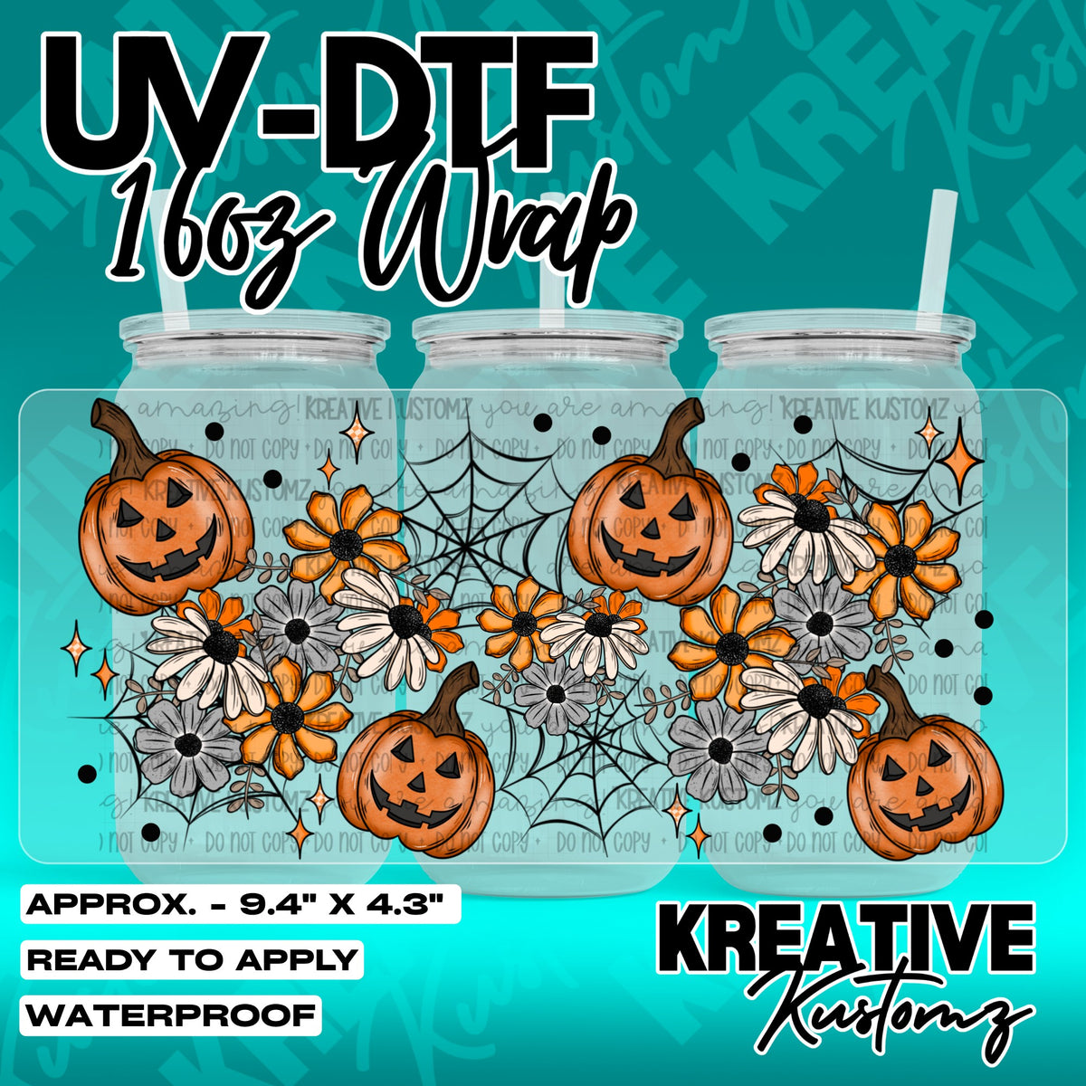 7436 | UV DTF Cup Wrap for 16oz Libbey Glass