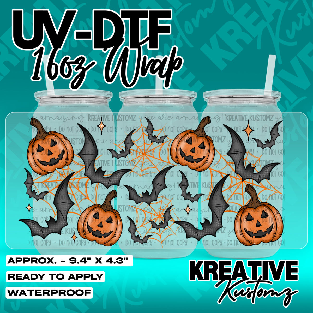 7438 | UV DTF Cup Wrap for 16oz Libbey Glass