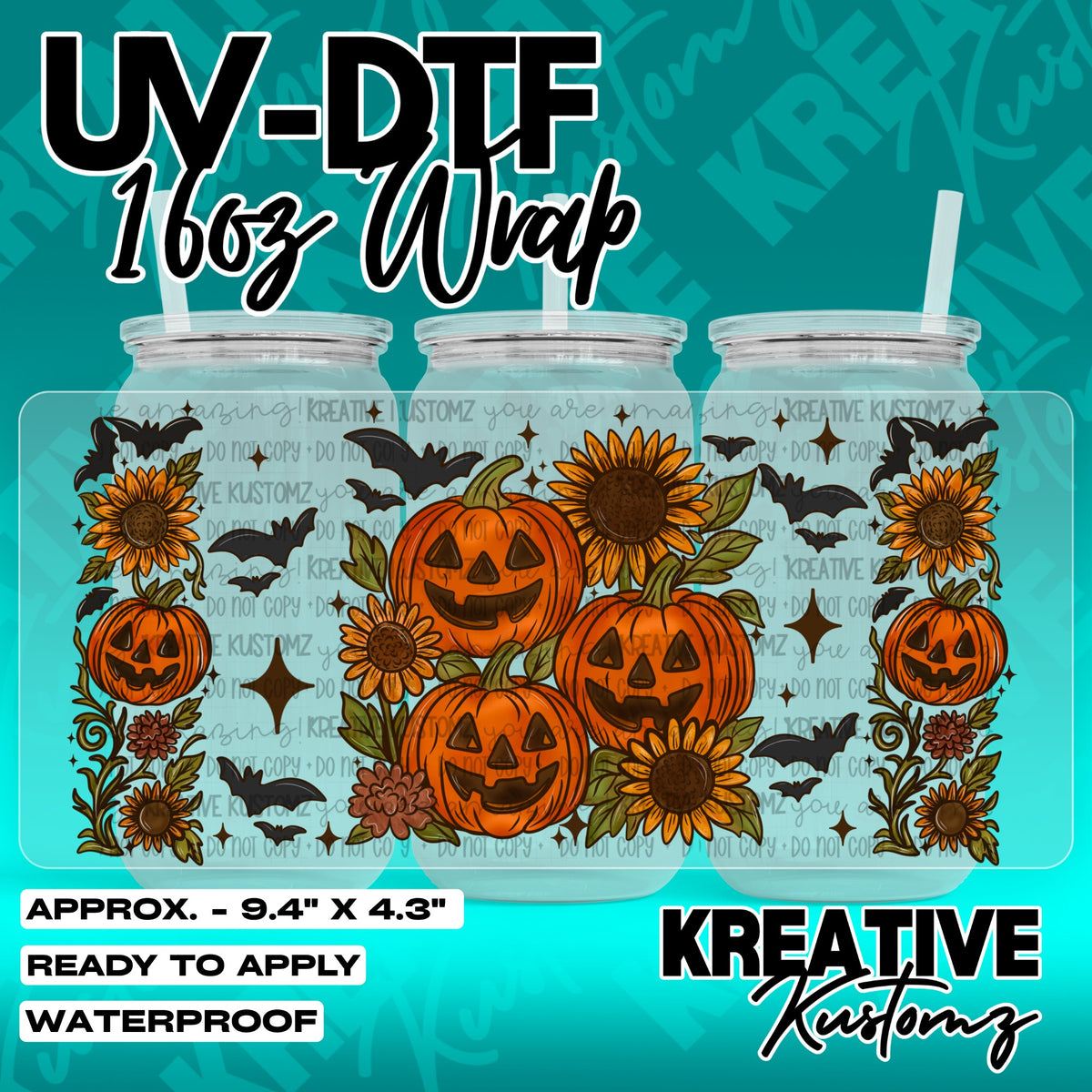 7439 | UV DTF Cup Wrap for 16oz Libbey Glass