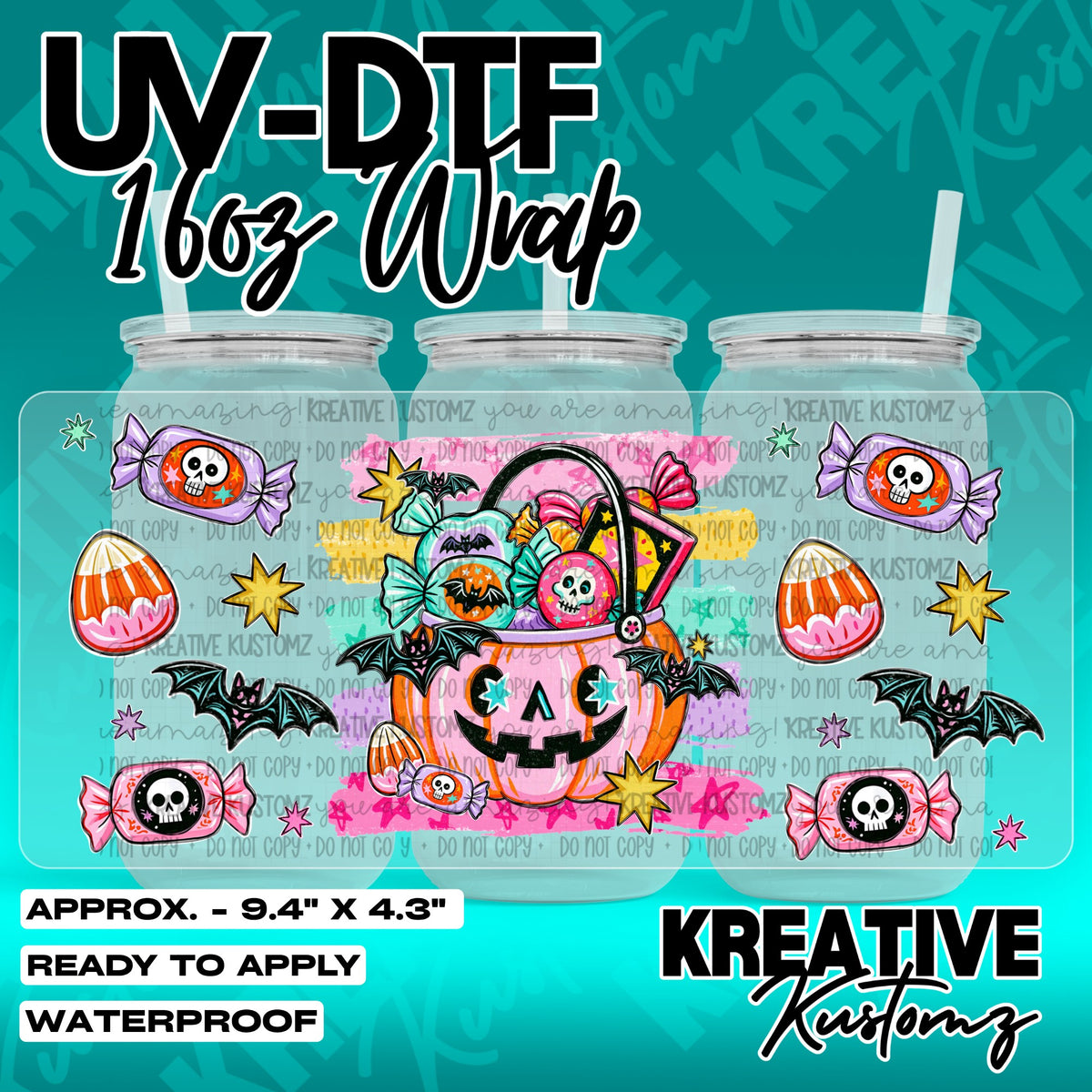 7440 | UV DTF Cup Wrap for 16oz Libbey Glass