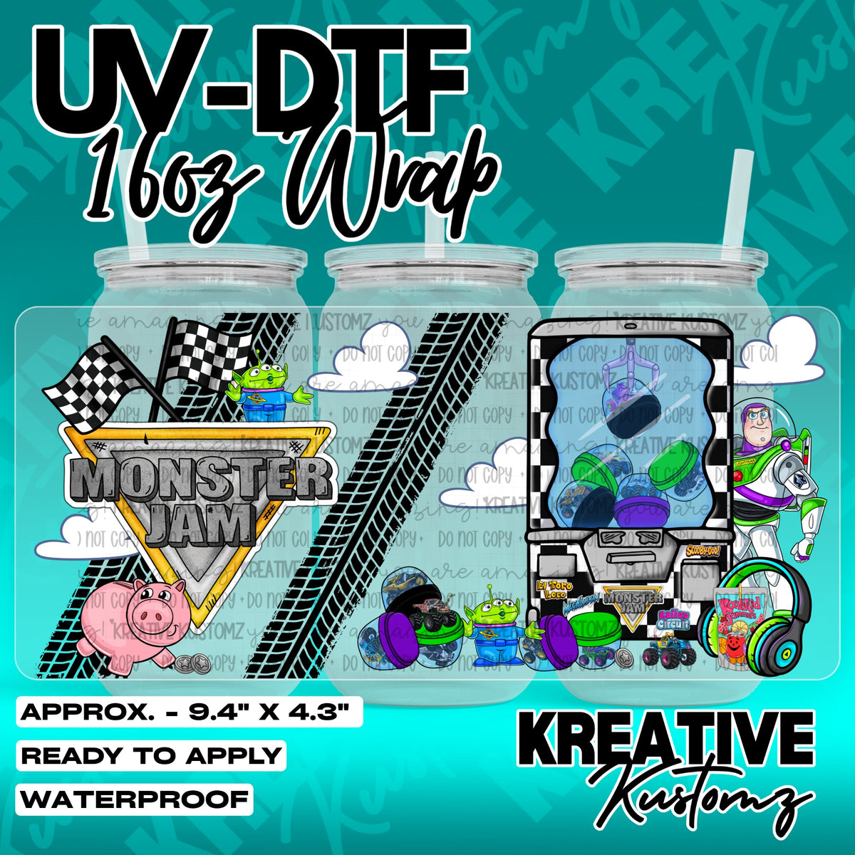 7448 | UV DTF Cup Wrap for 16oz Libbey Glass