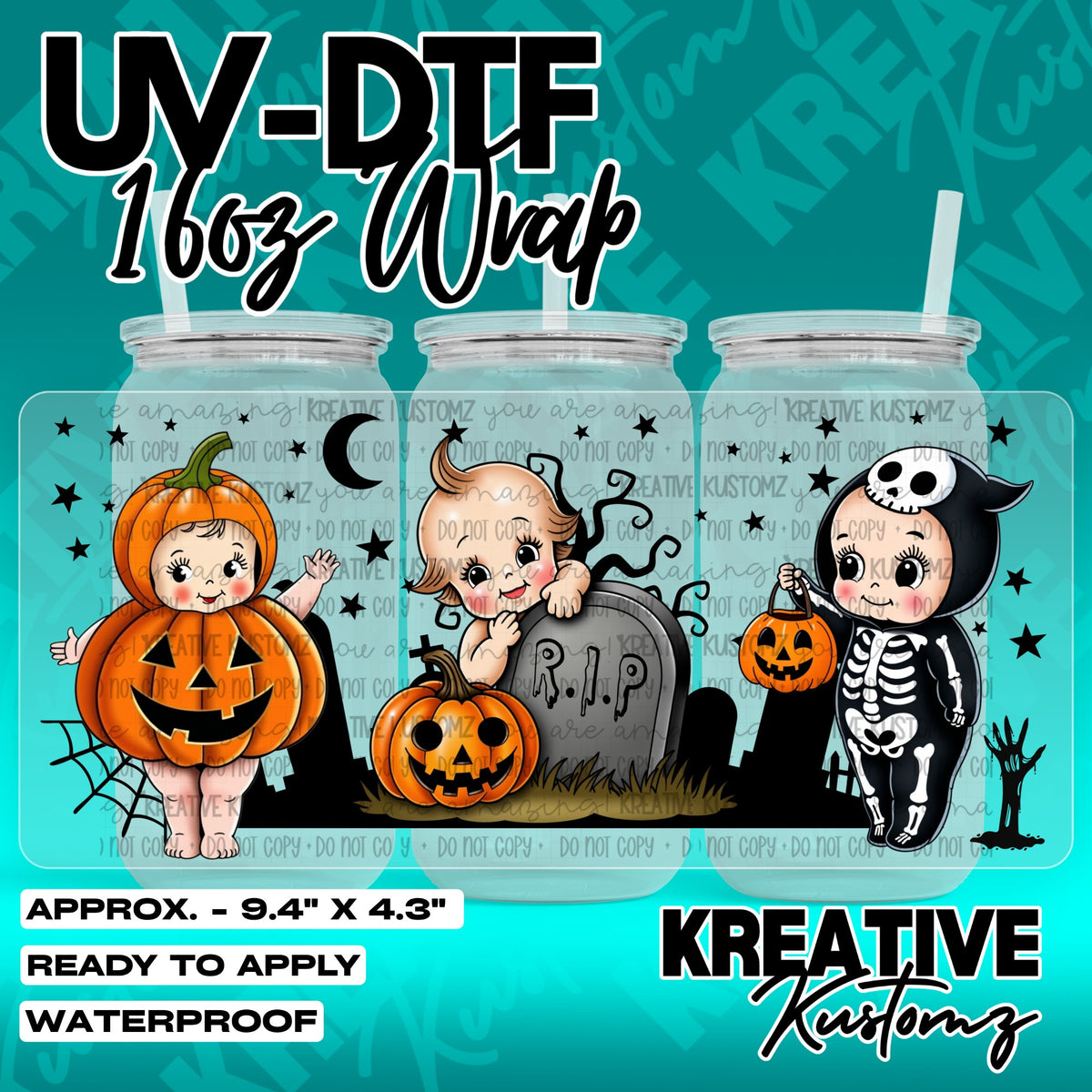 7457 | UV DTF Cup Wrap for 16oz Libbey Glass