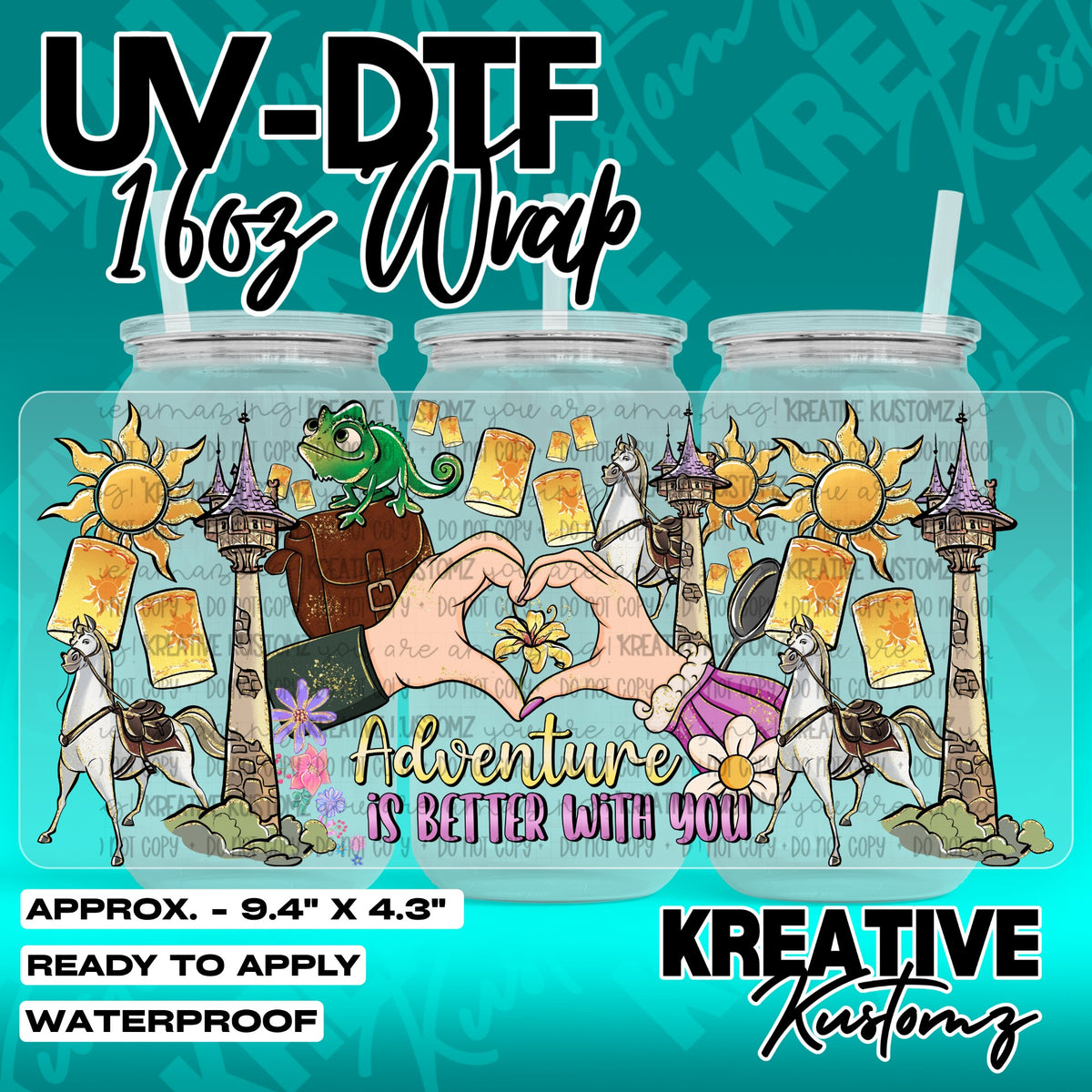 7471 | UV DTF Cup Wrap for 16oz Libbey Glass