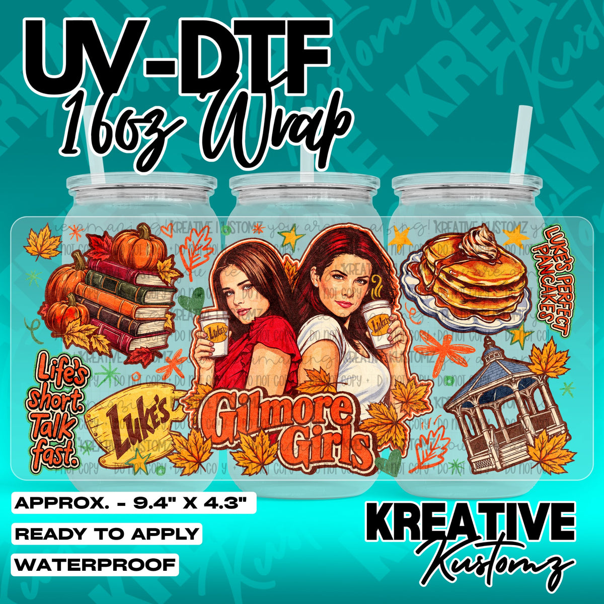 7472 | UV DTF Cup Wrap for 16oz Libbey Glass