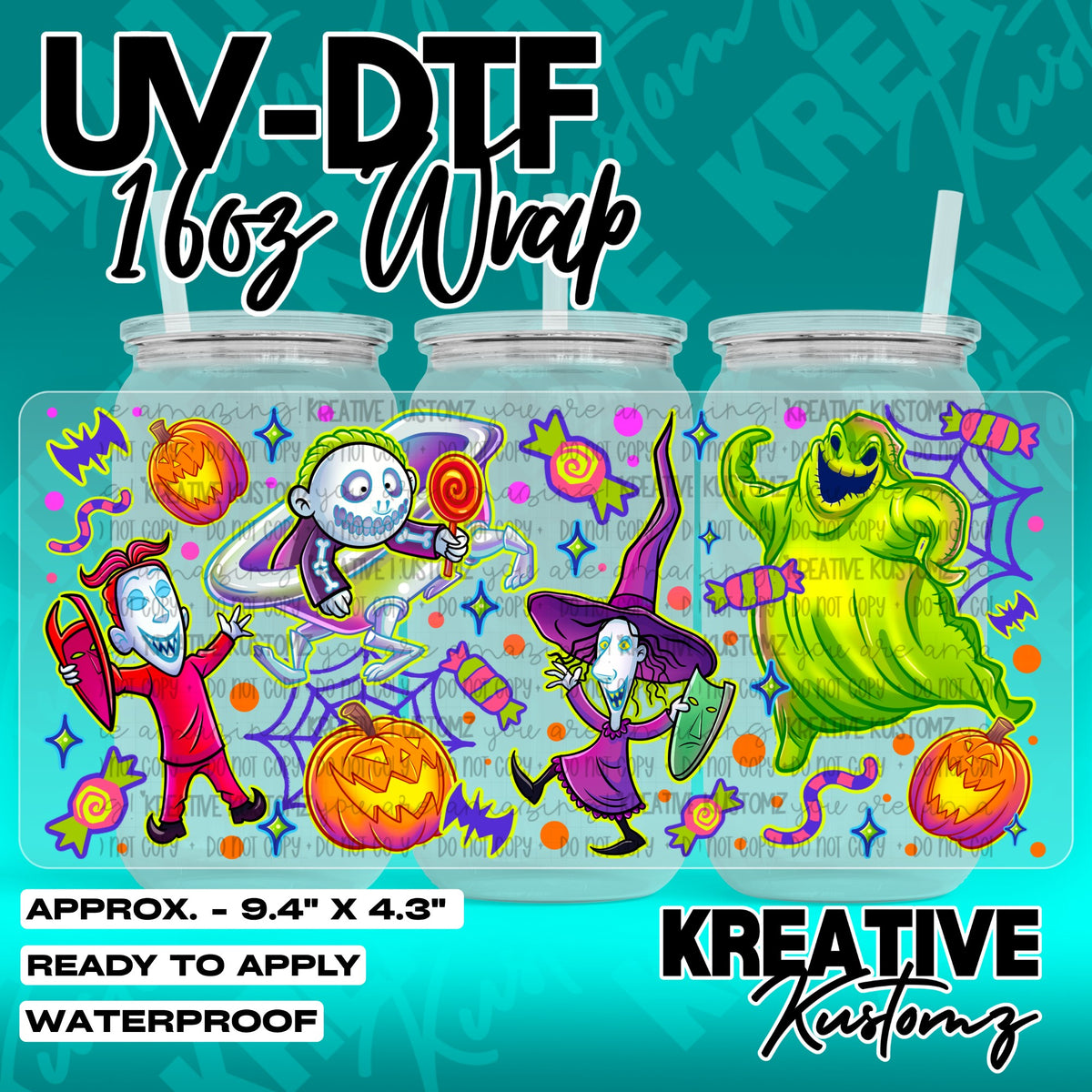 7481 | UV DTF Cup Wrap for 16oz Libbey Glass