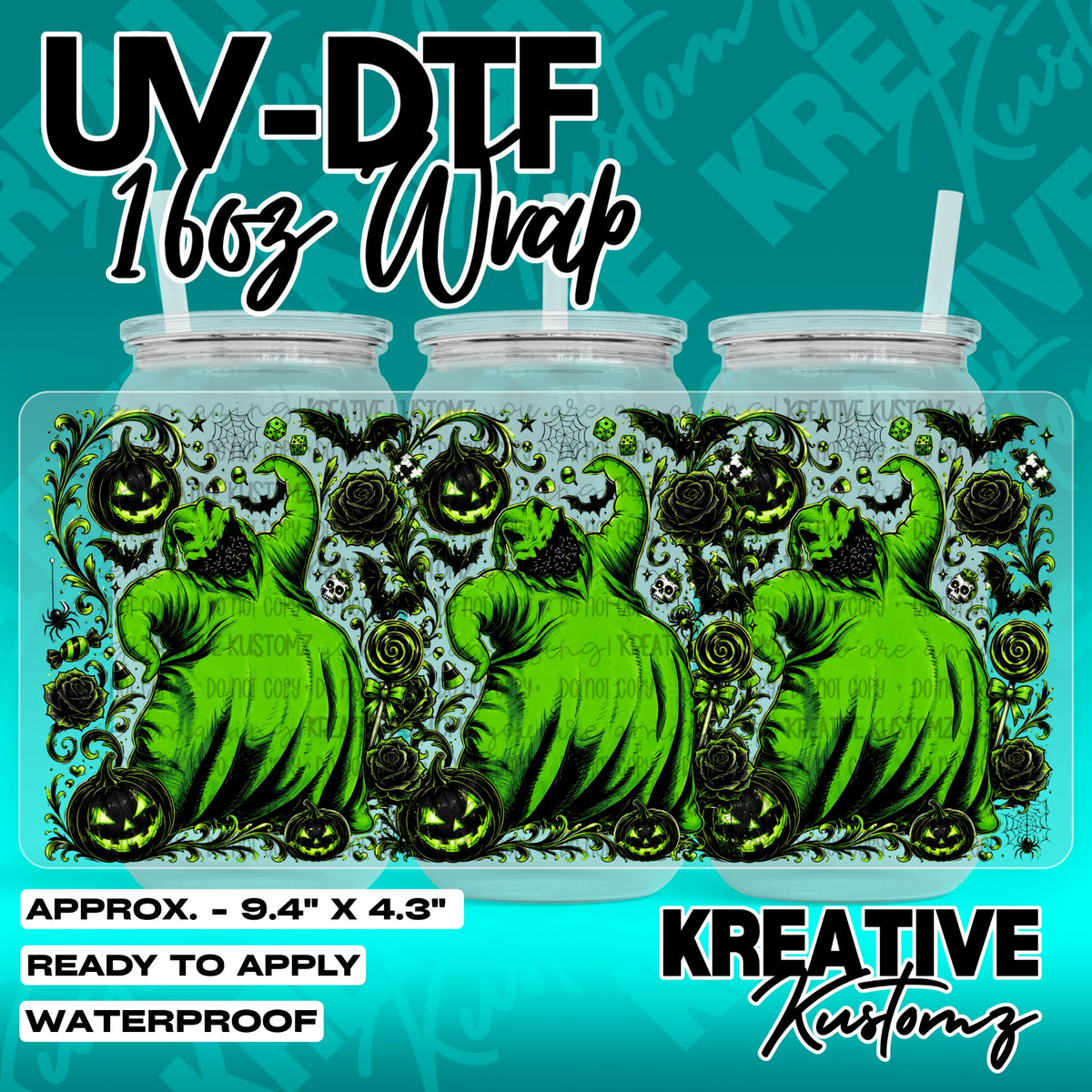 7484 | UV DTF Cup Wrap for 16oz Libbey Glass