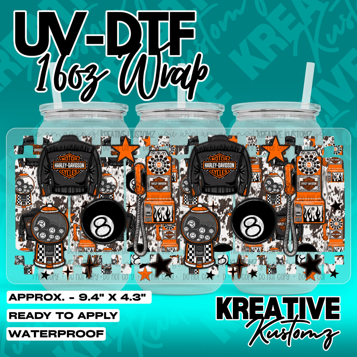 7492 | UV DTF Cup Wrap for 16oz Libbey Glass