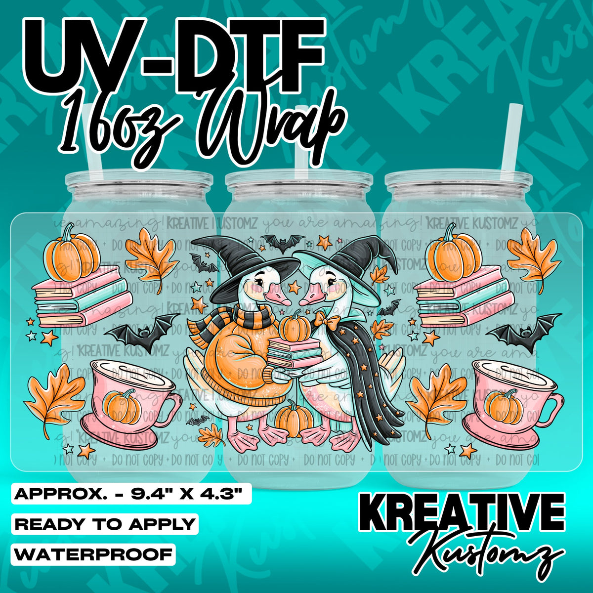 7505 | UV DTF Cup Wrap for 16oz Libbey Glass