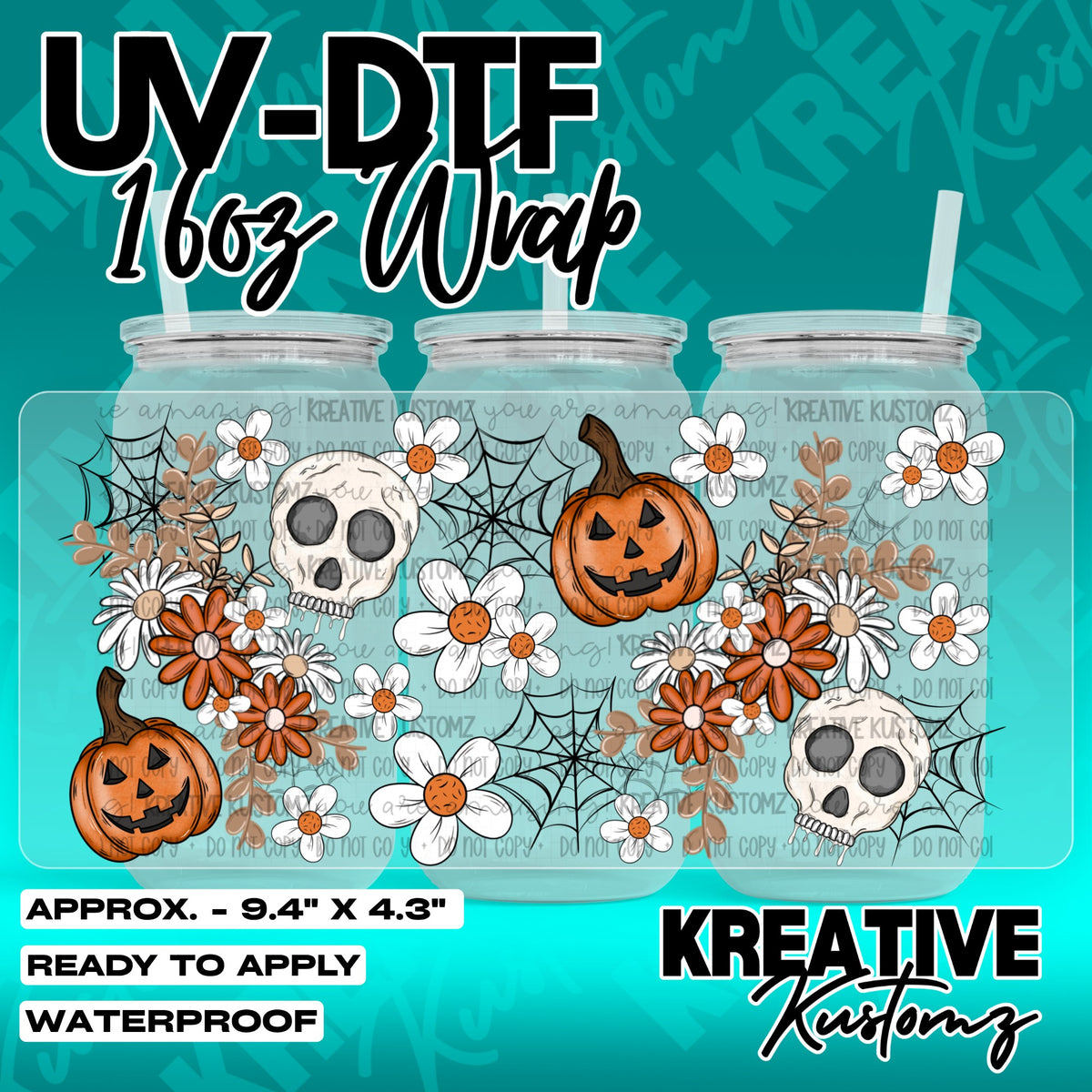 7513 | UV DTF Cup Wrap for 16oz Libbey Glass
