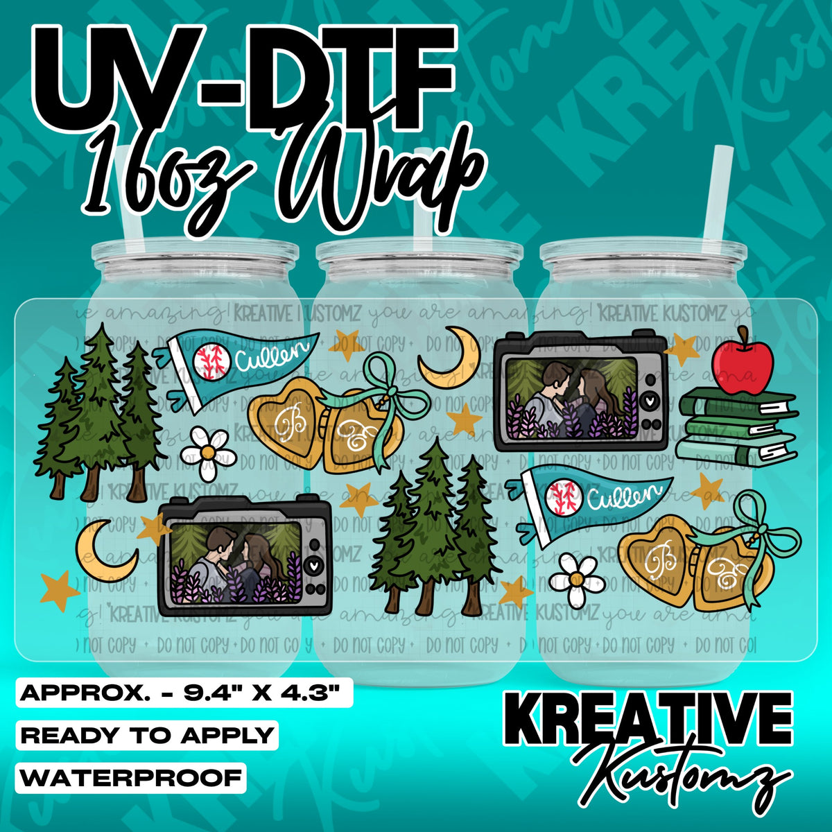 7518 | UV DTF Cup Wrap for 16oz Libbey Glass