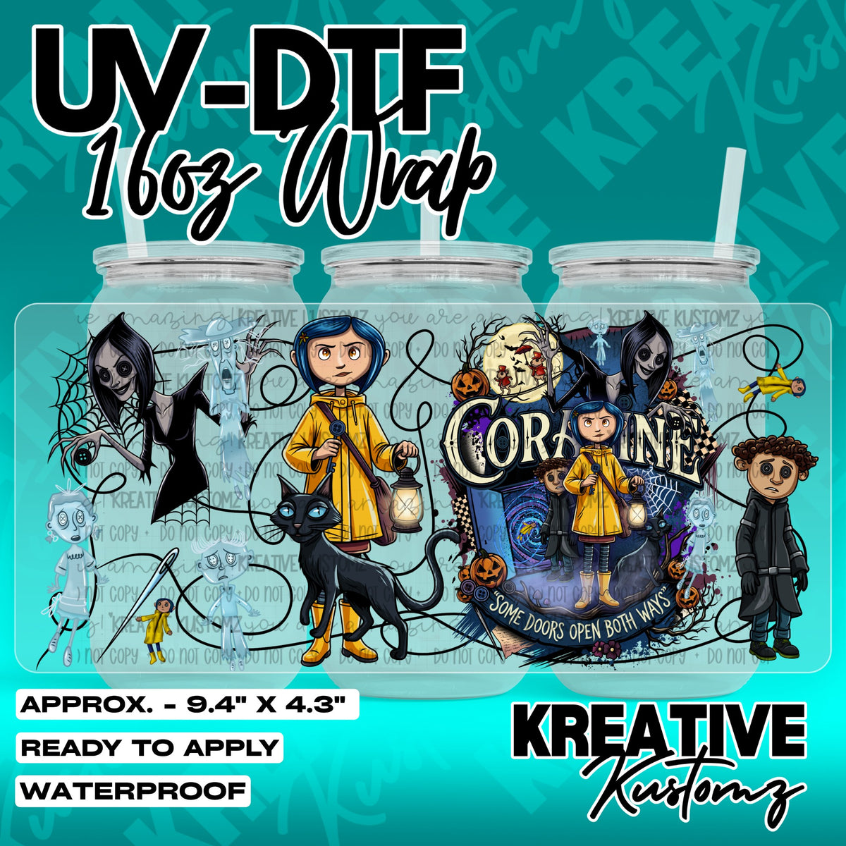 7519 | UV DTF Cup Wrap for 16oz Libbey Glass