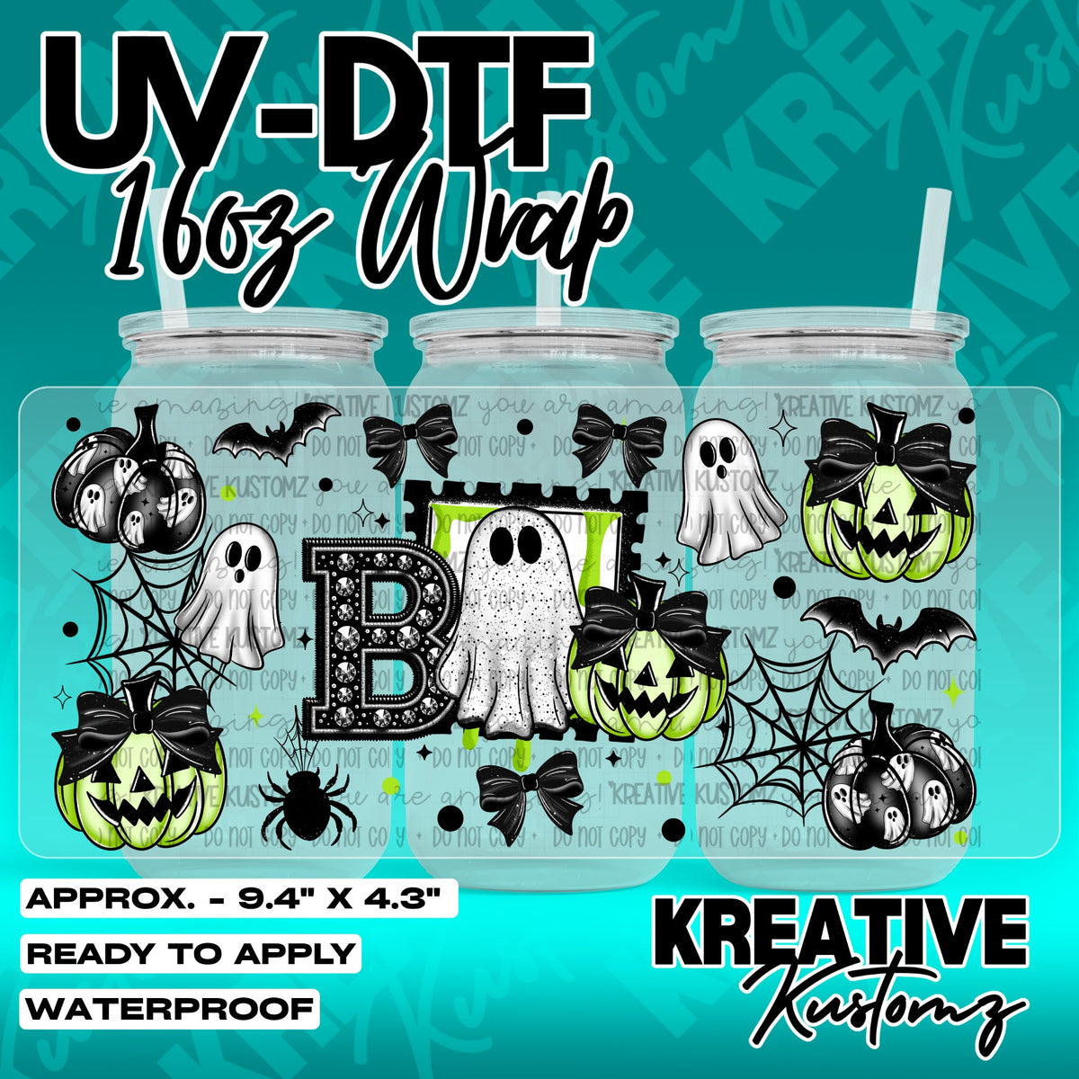 7528 | UV DTF Cup Wrap for 16oz Libbey Glass