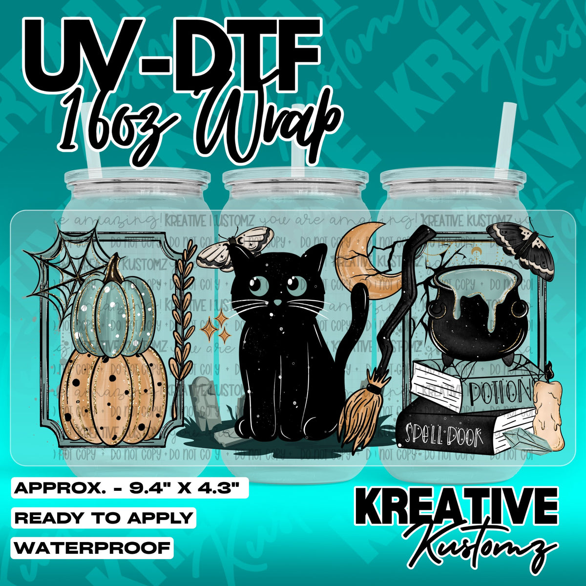 7530 | UV DTF Cup Wrap for 16oz Libbey Glass