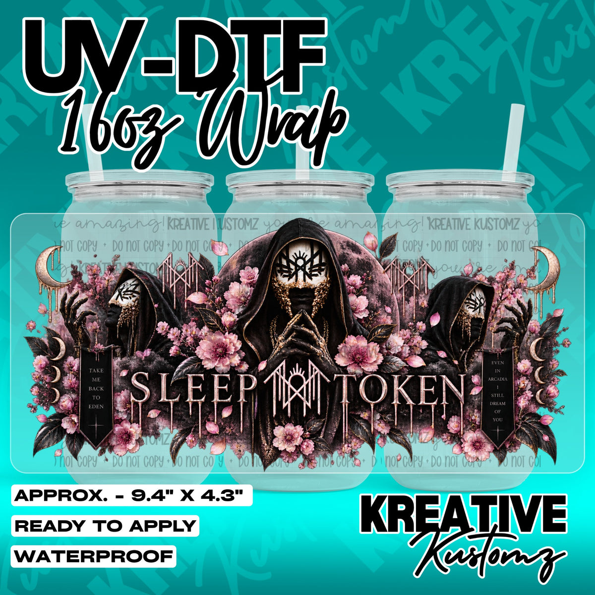 7533 | UV DTF Cup Wrap for 16oz Libbey Glass
