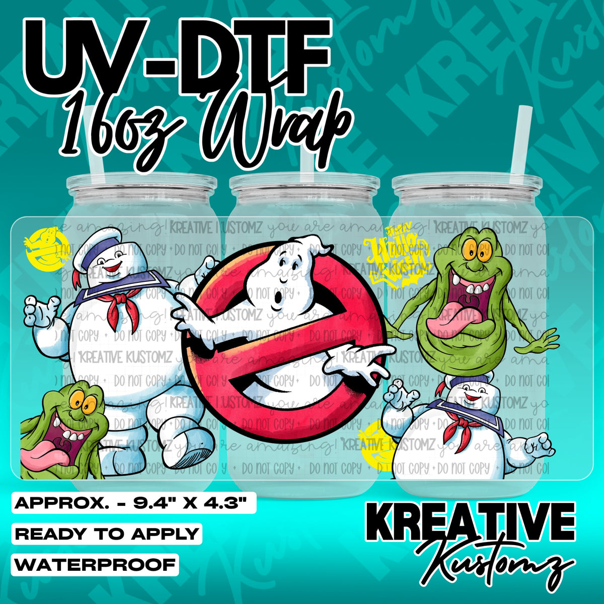 7553 | UV DTF Cup Wrap for 16oz Libbey Glass