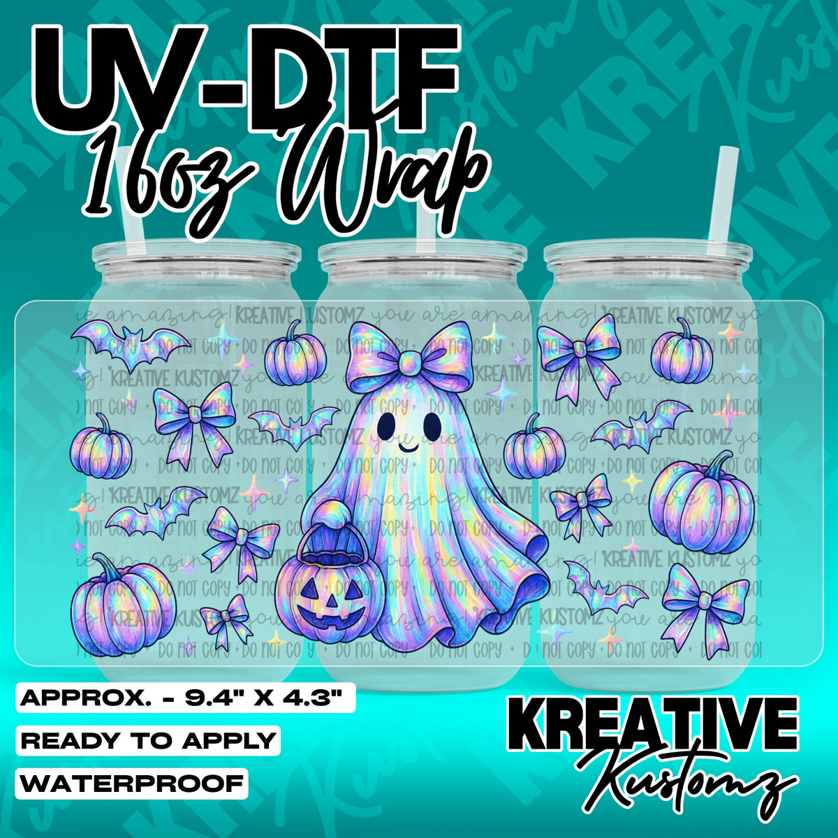 7557 | UV DTF Cup Wrap for 16oz Libbey Glass