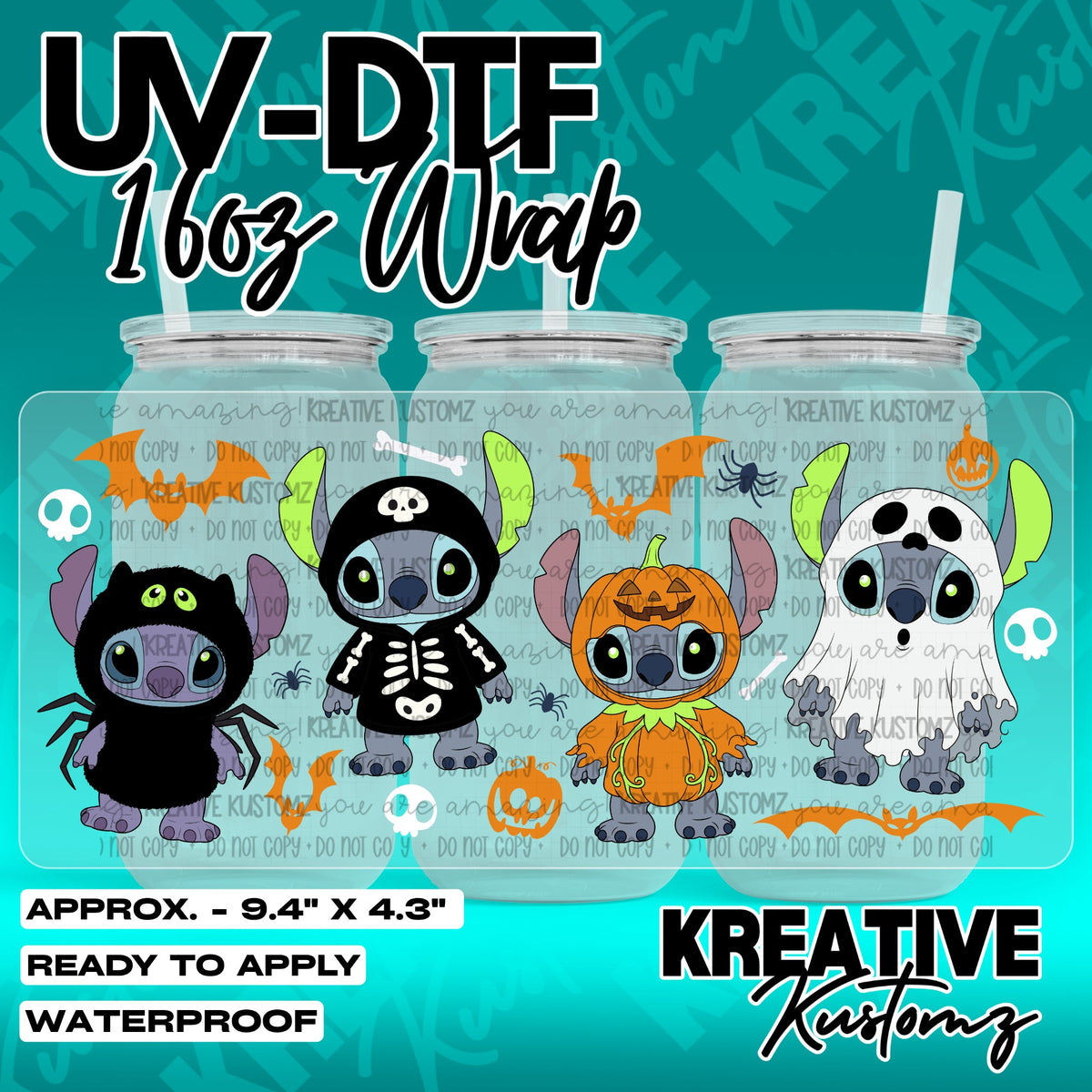 7567 | UV DTF Cup Wrap for 16oz Libbey Glass