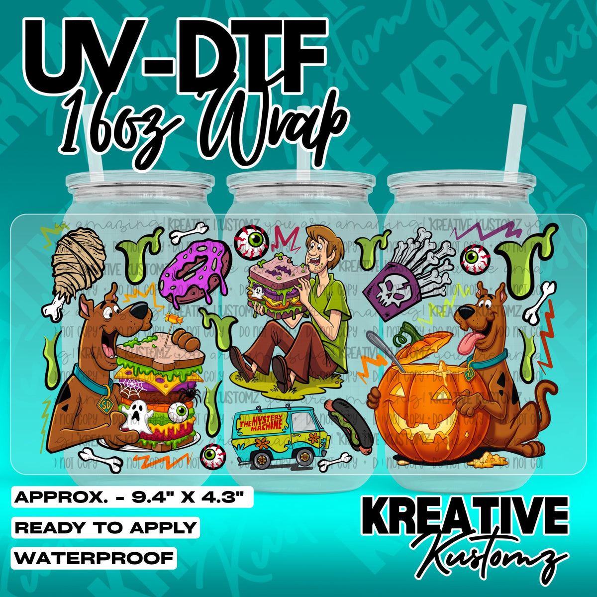 7568 | UV DTF Cup Wrap for 16oz Libbey Glass
