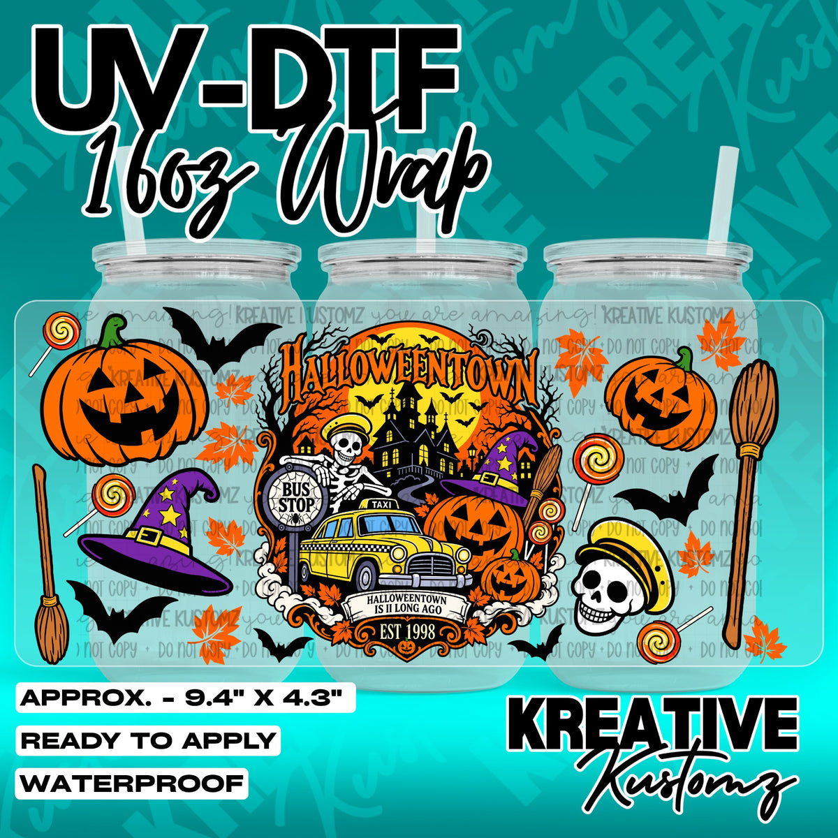 7572 | UV DTF Cup Wrap for 16oz Libbey Glass