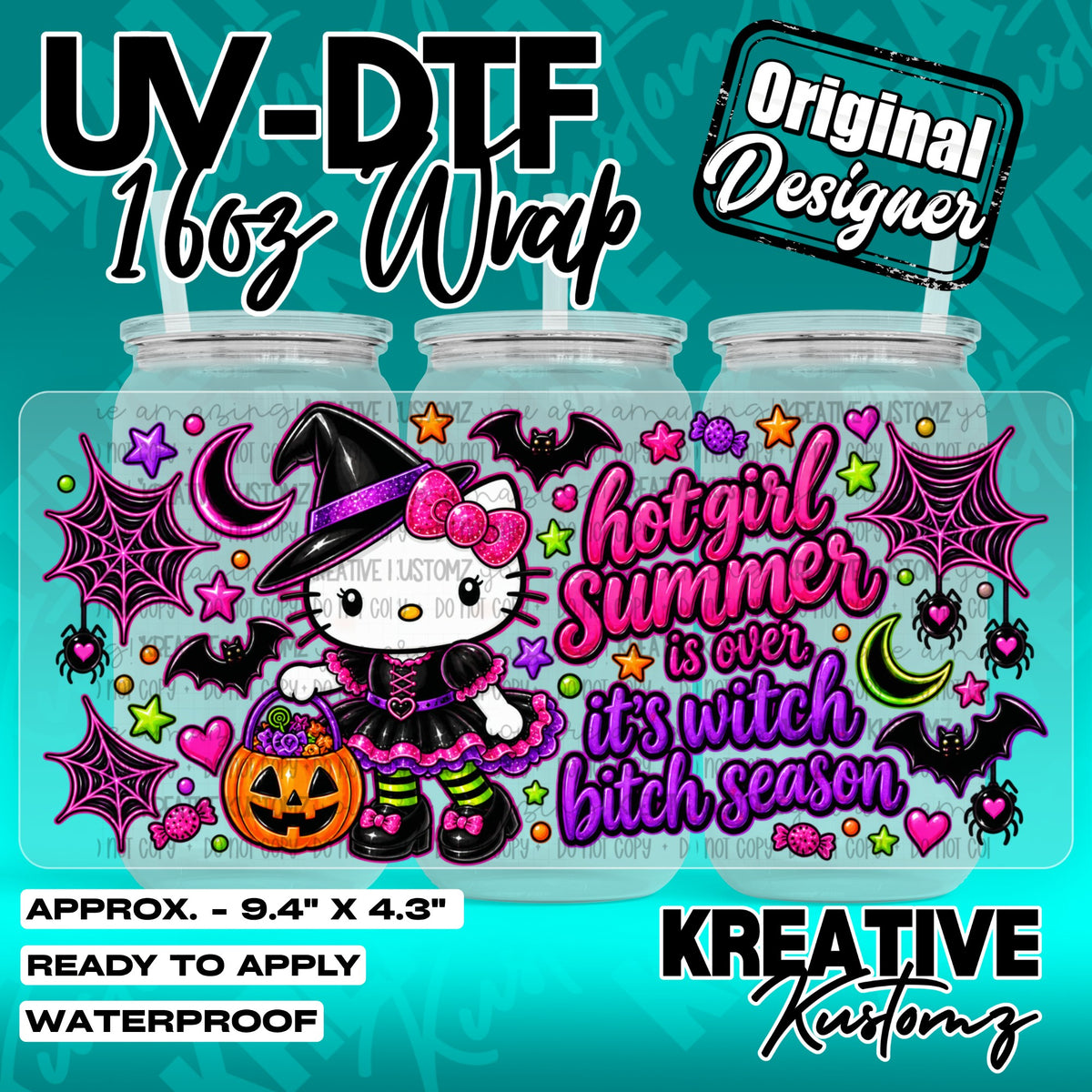 7590 | UV DTF Cup Wrap for 16oz Libbey Glass
