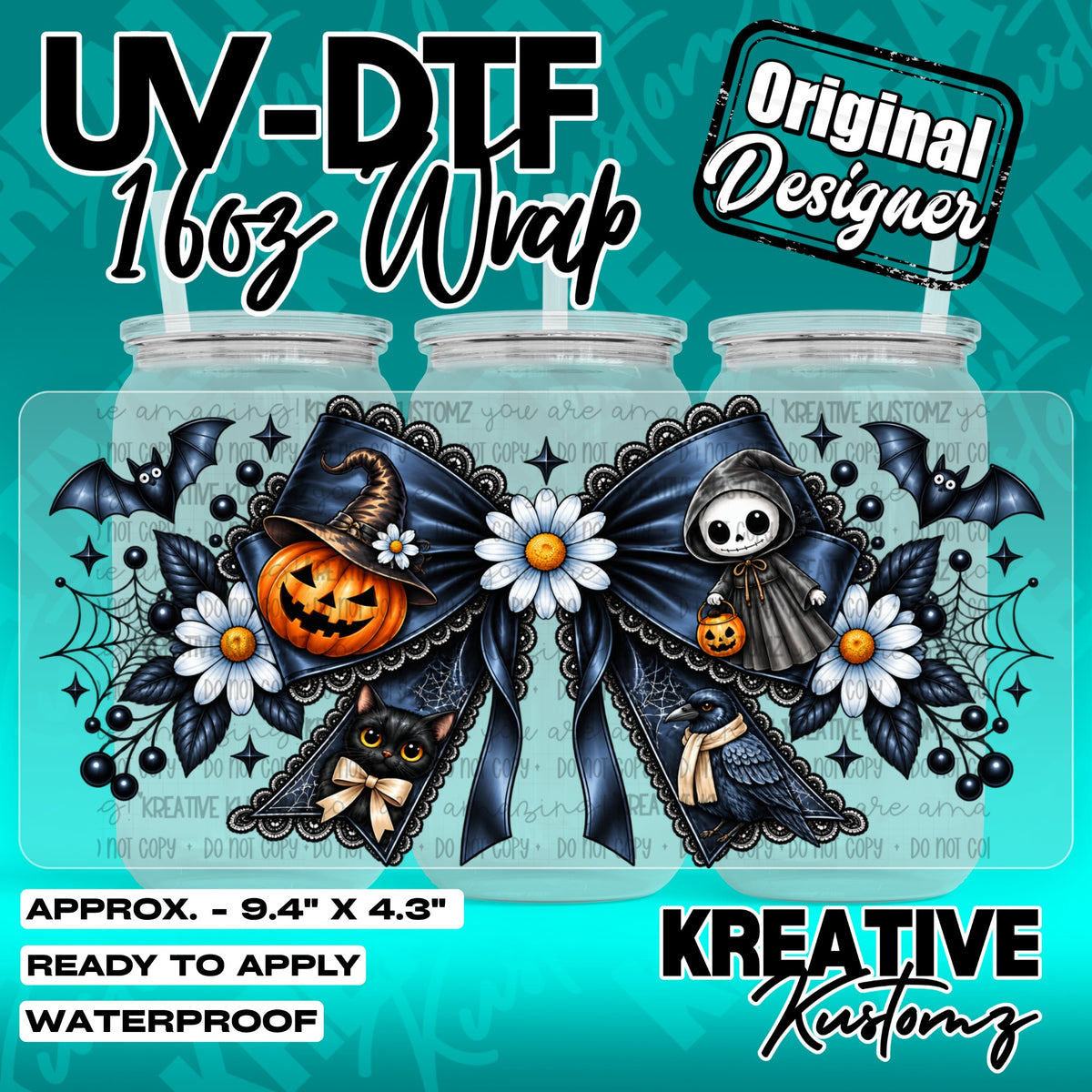 7598 | UV DTF Cup Wrap for 16oz Libbey Glass