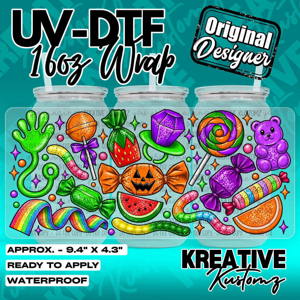 7606 | UV DTF Cup Wrap for 16oz Libbey Glass