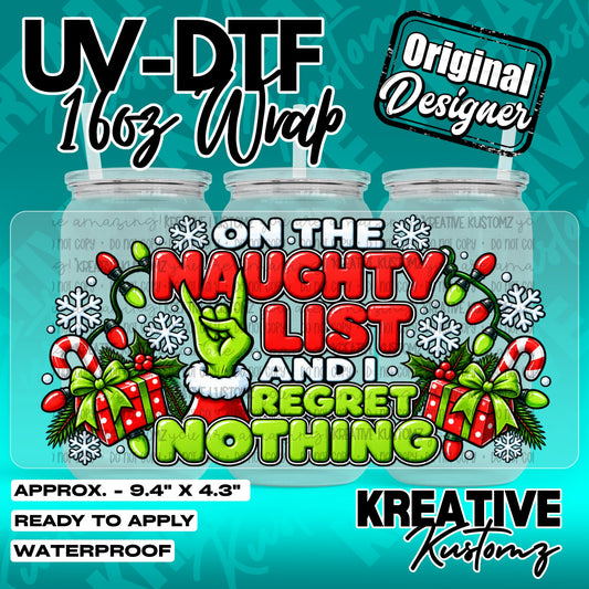 7610 | UV DTF Cup Wrap for 16oz Libbey Glass