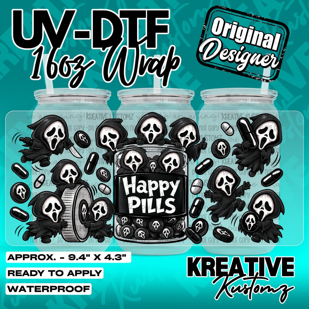 7628 | UV DTF Cup Wrap for 16oz Libbey Glass