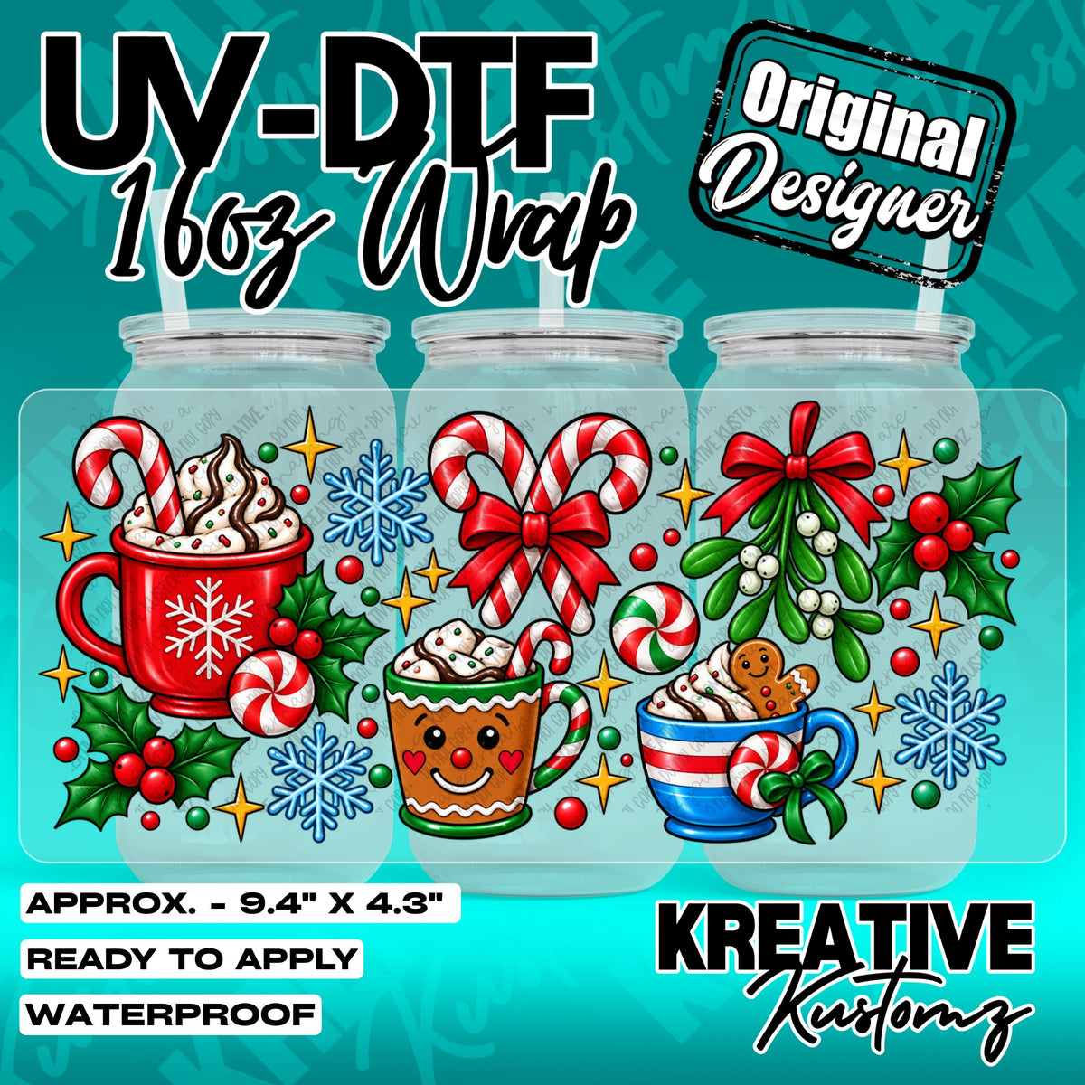 7638 | UV DTF Cup Wrap for 16oz Libbey Glass